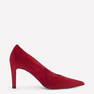 Pointed Court Shoes-Oxblood