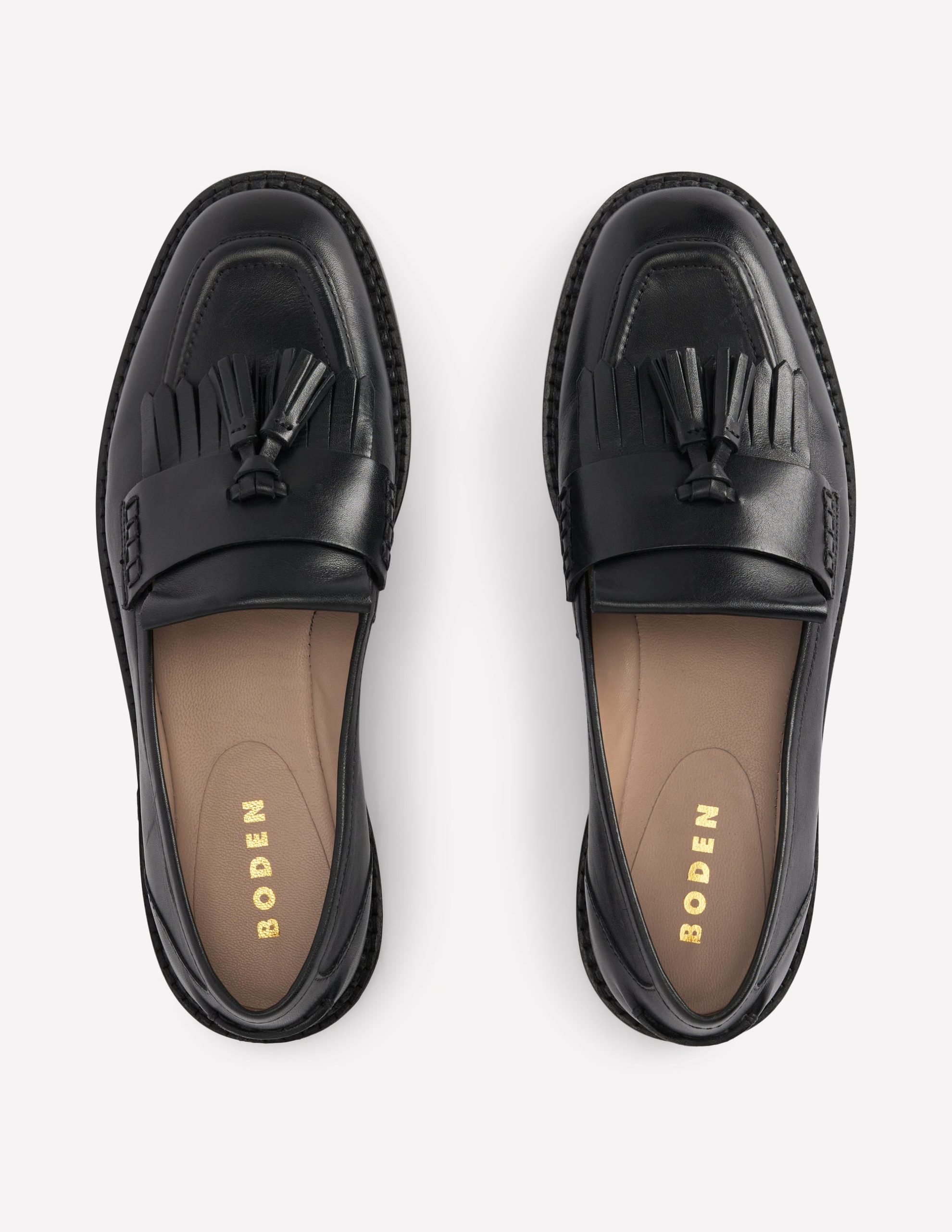 Nya Ghillie Flat Loafers-Black - Image 5