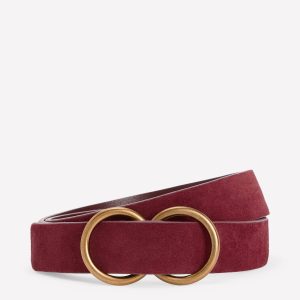 Double Ring Belt-Oxblood