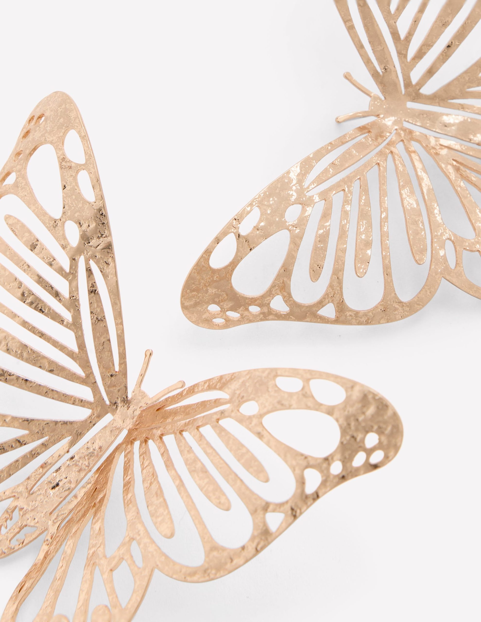 Statement Hammered Studs-Butterfly - Image 4