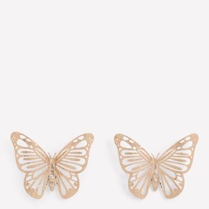 Statement Hammered Studs-Butterfly