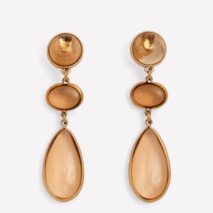 Jewel Tear Earrings-Topaz