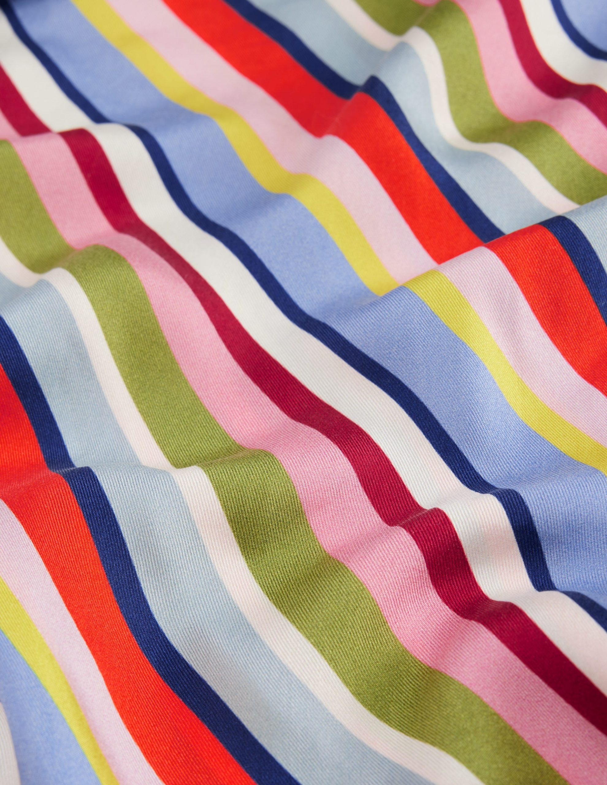 Elisabeth Large Silk Scarf-Multi. Diagonal Rainbow Stripe - Image 4