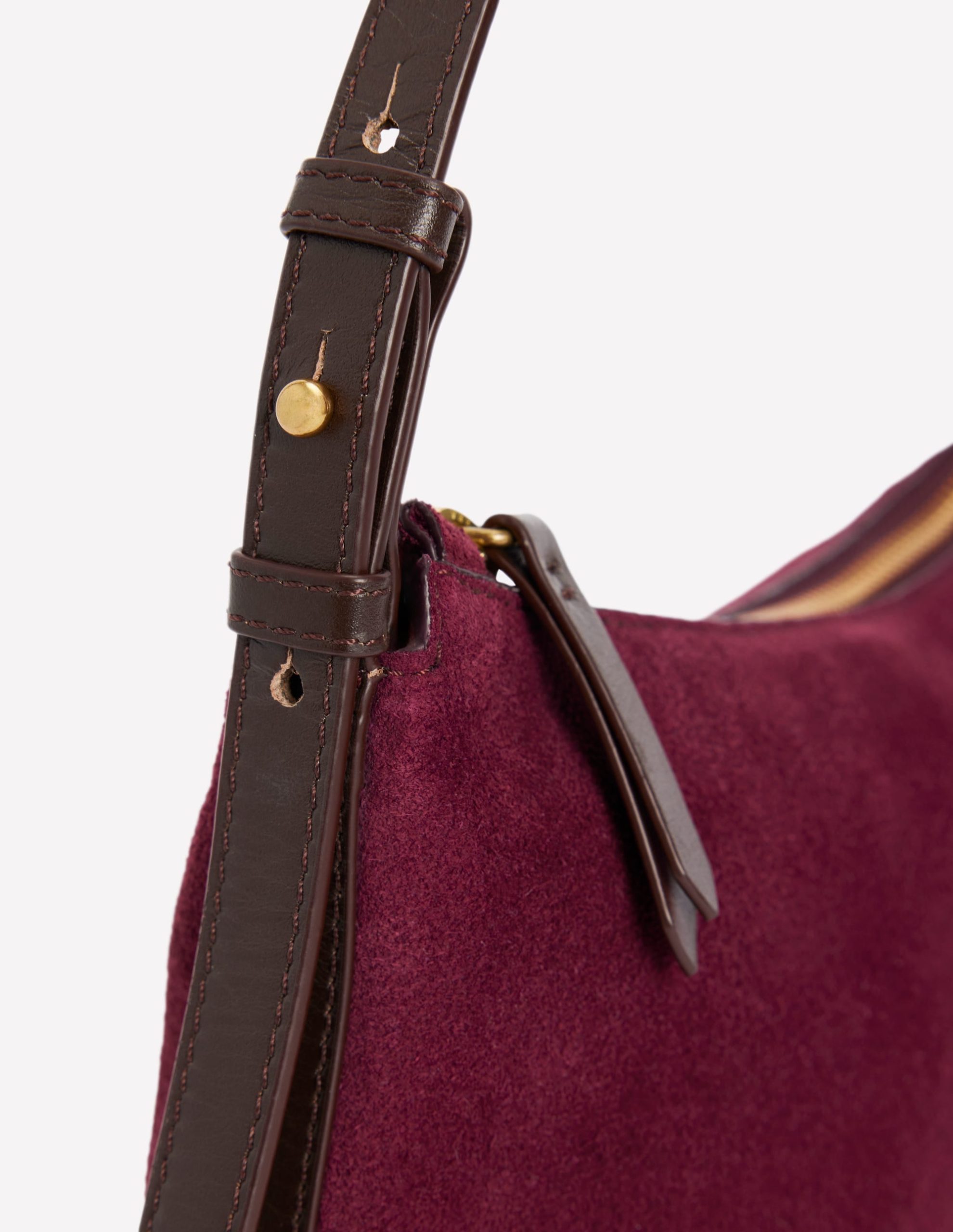 Allegra Slouchy Small Bag-Burgundy - Image 4
