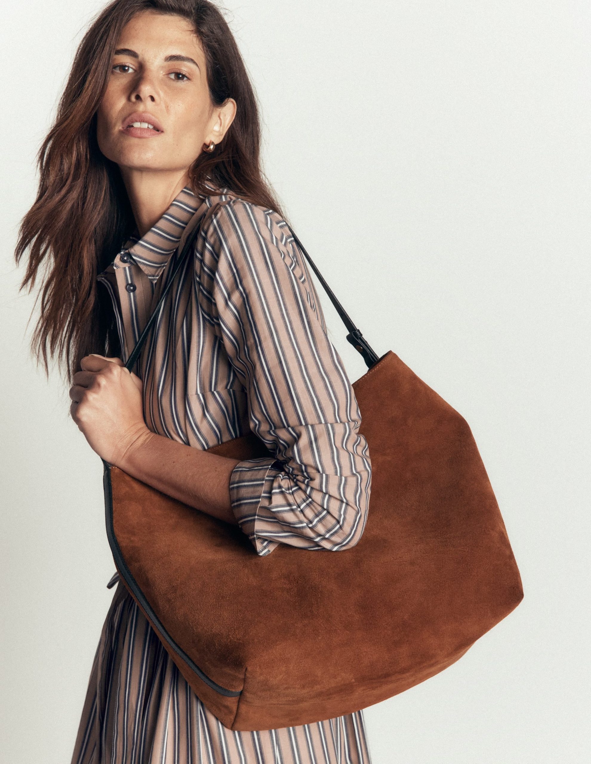 Allegra Medium Slouchy Tote-Tan - Image 2