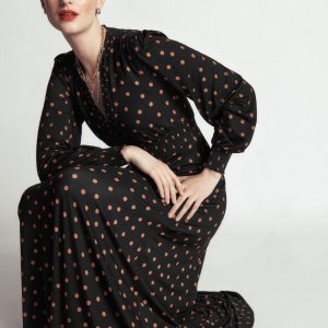Georgia Jersey Midi Dress-Black. Boden Spot