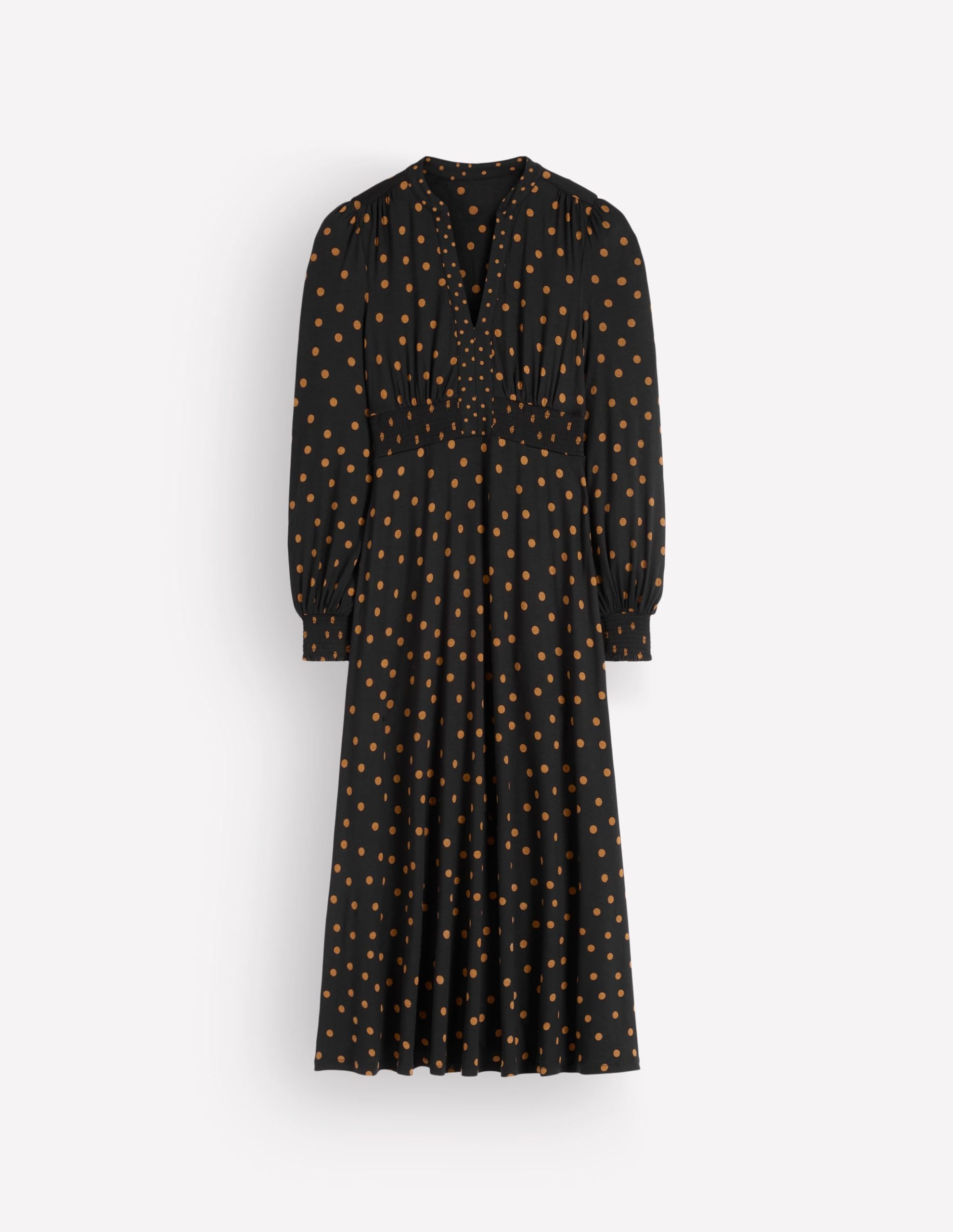 Georgia Jersey Midi Dress-Black. Boden Spot - Image 5