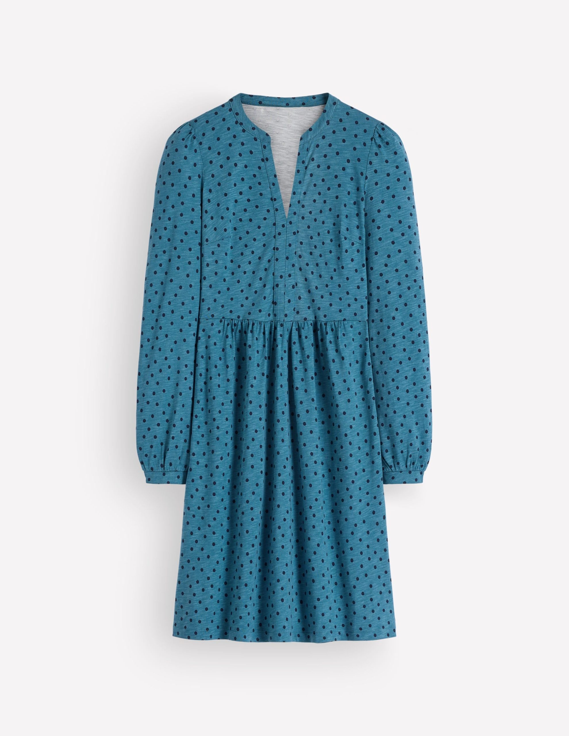Naomi Relaxed Jersey Dress-Storm Blue. Boden Spot - Image 5