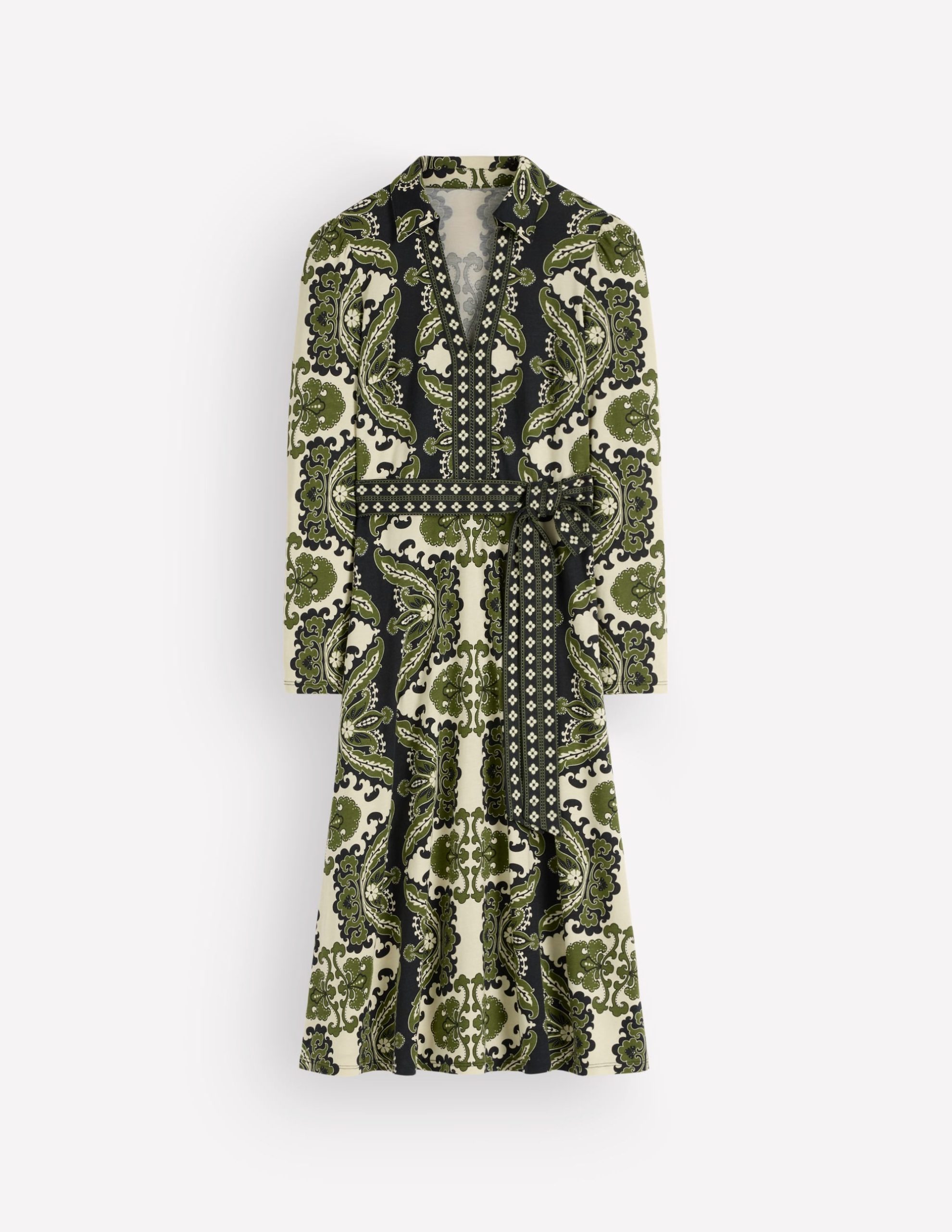 Imogen Collared Jersey Dress-Multi. Blossoming Gardenia - Image 6