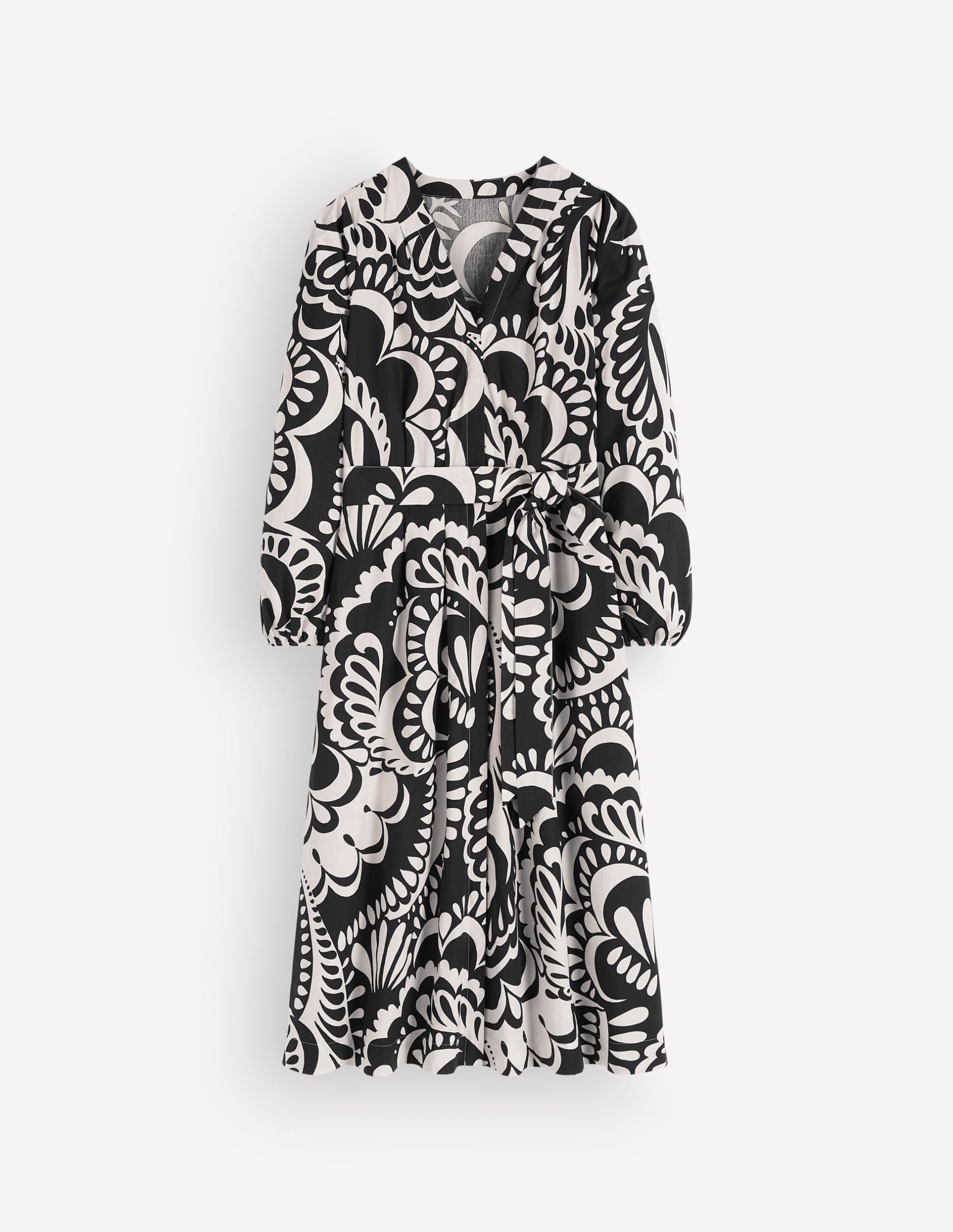 Nicola Cotton Midi Dress-Black. Flourishing Medley - Image 7