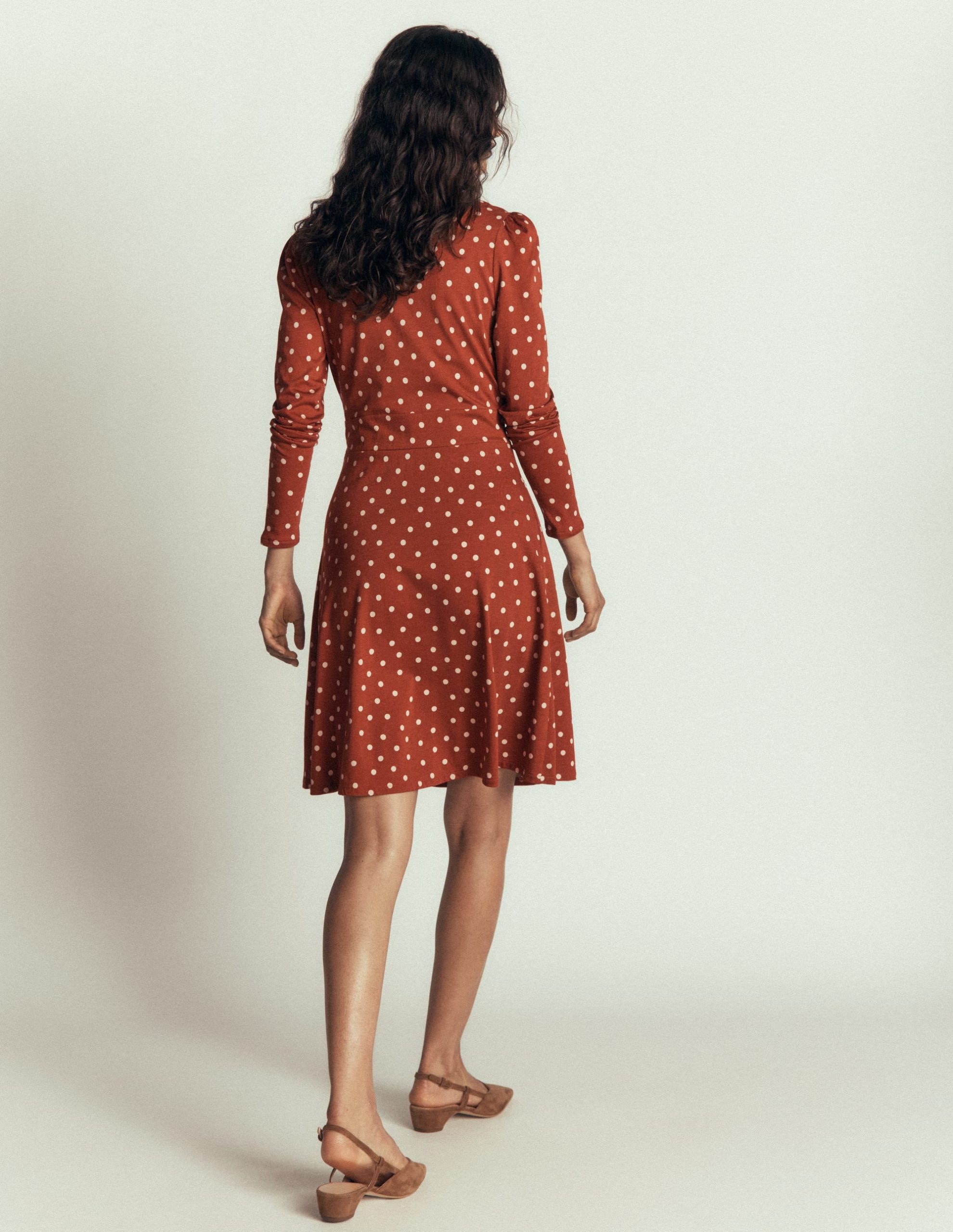 Briony Jersey Short Dress-Arabian Spice. Boden Spot - Image 3