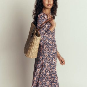 Briony Jersey Short Dress-Ballet Slipper. Floral Field