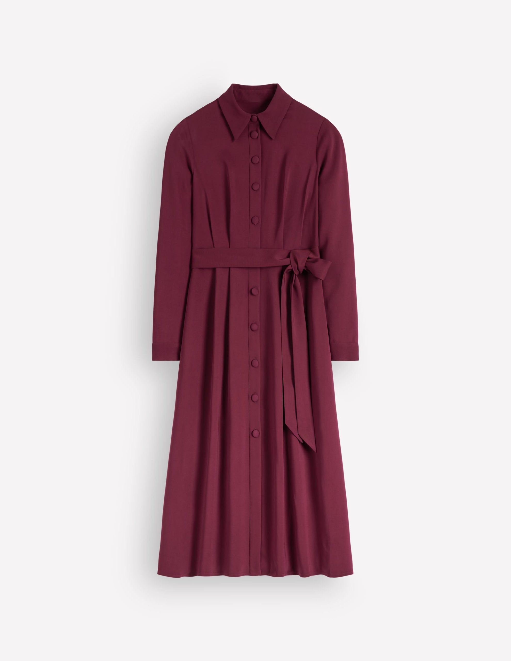 Kate Pleated Shirt Dress-Deep Wisteria - Image 6