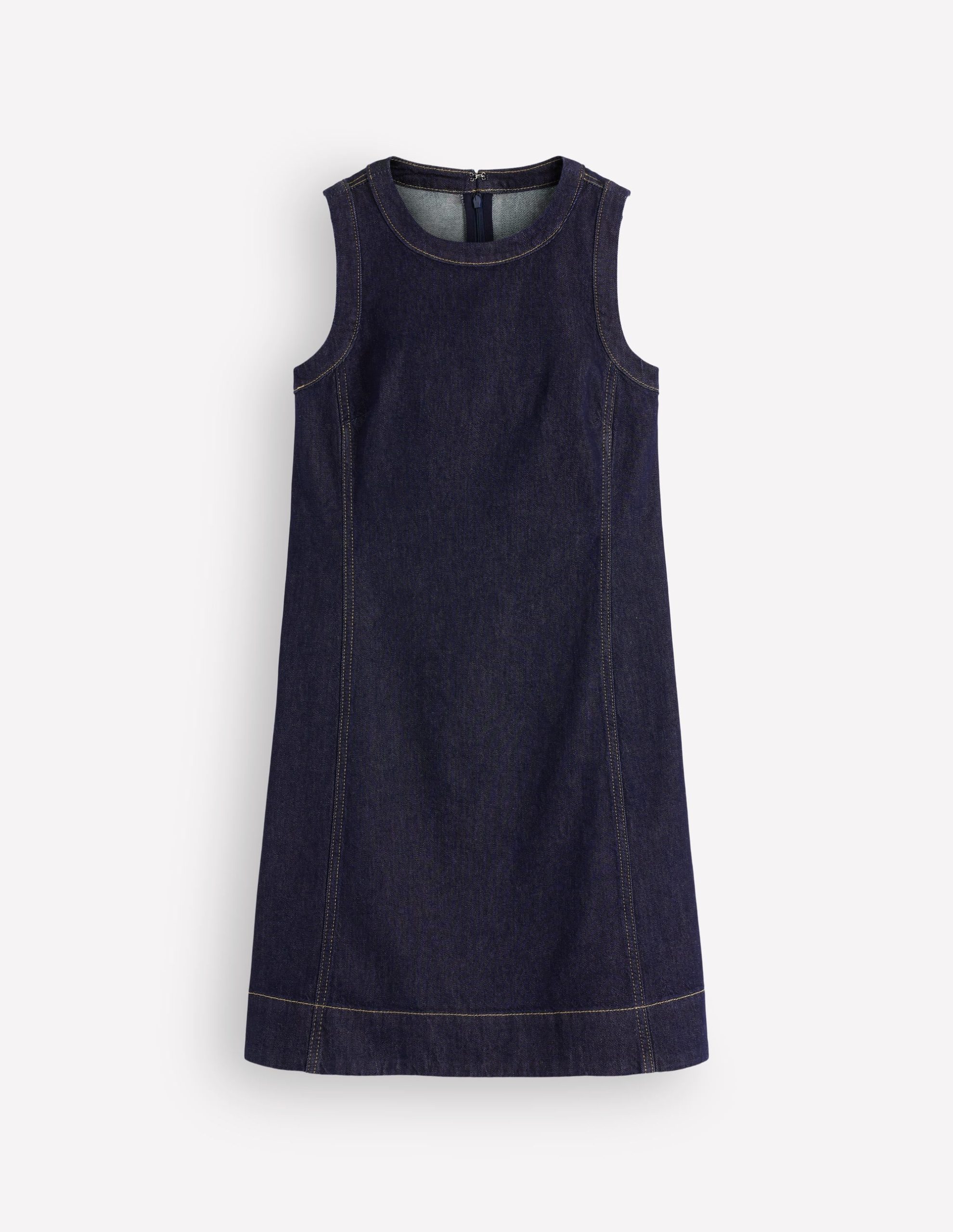 Lou Denim Shift Dress-Indigo Denim - Image 6