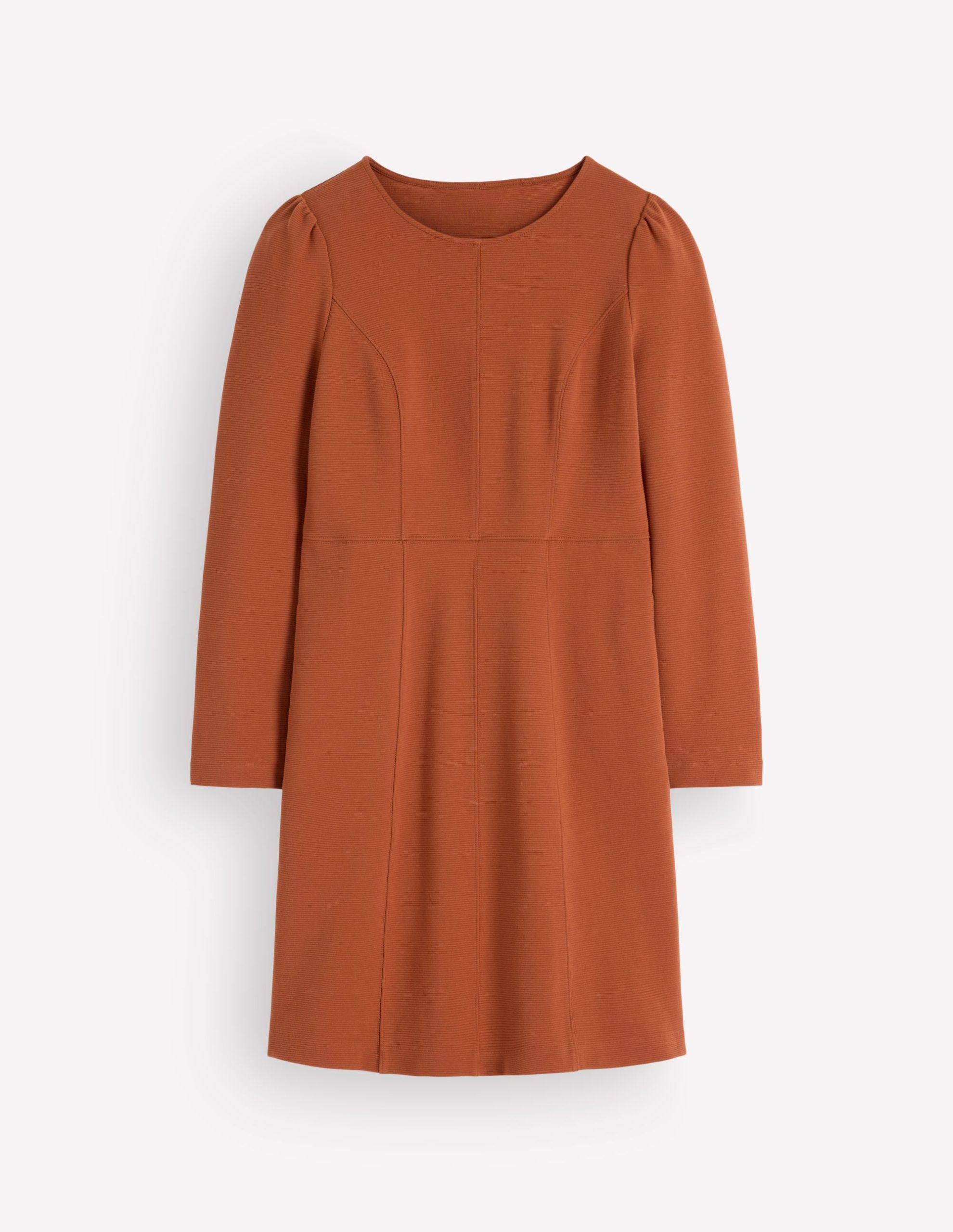 Marla Seamed Ottoman Dress-Gingerbread - Image 6