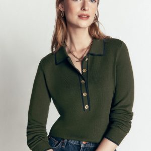 Liz Henley Sweater-Forest Glade