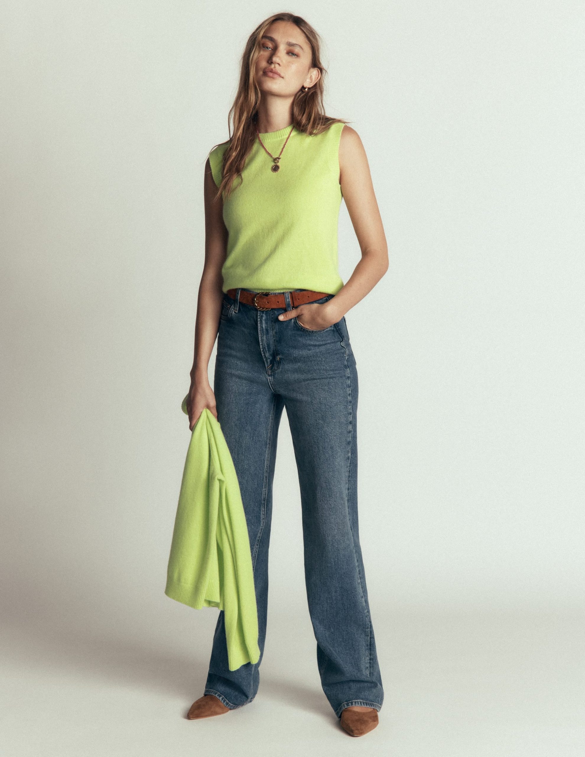 Elsie Cashmere Tank-Sweet Mint - Image 5