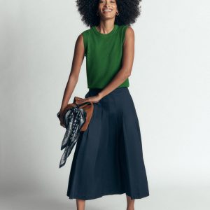 Elsie Cashmere Tank-Fresh Green
