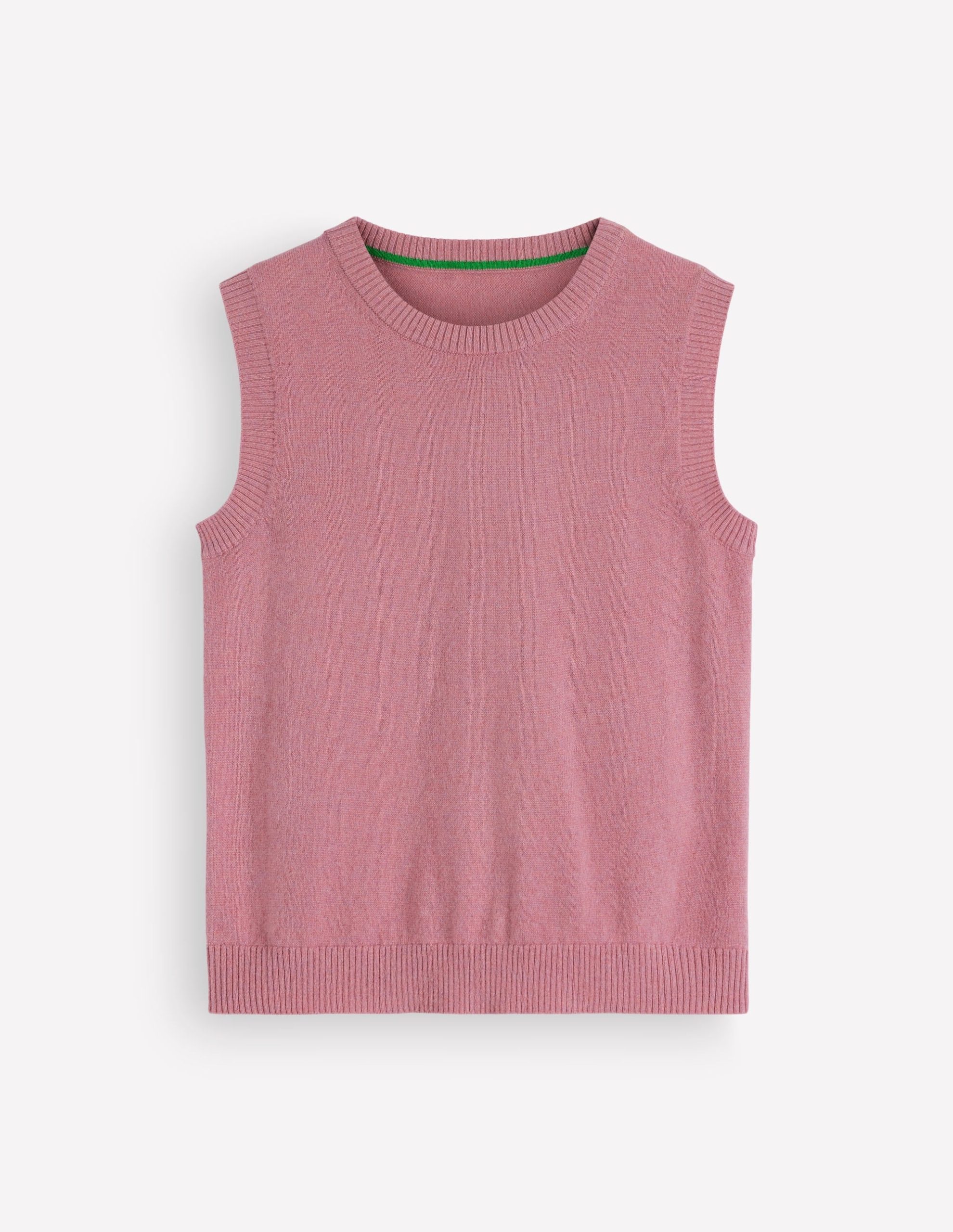 Elsie Cashmere Tank-Pink Heather - Image 6