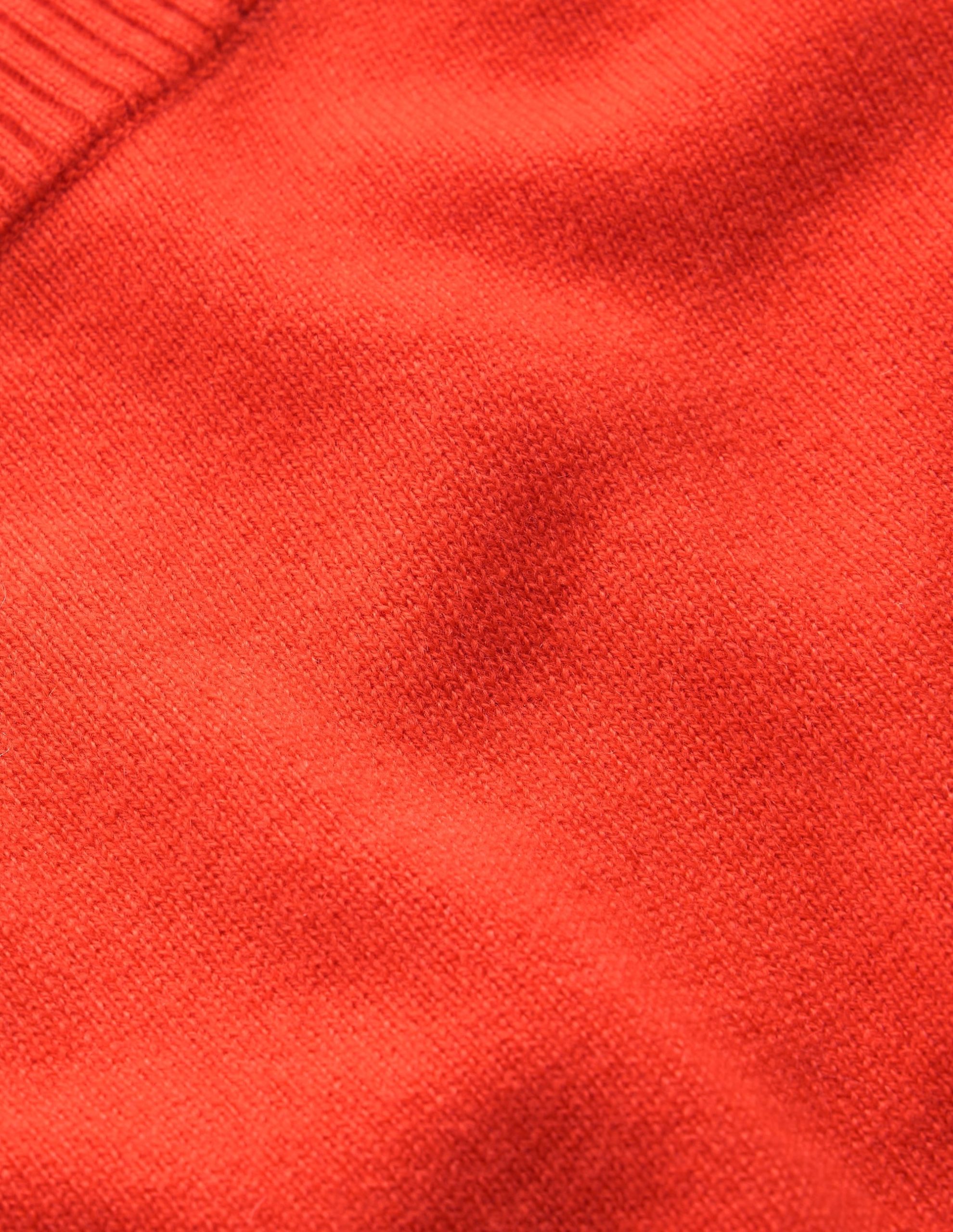 Elsie Cashmere Crew T-shirt-Orange Lily - Image 9