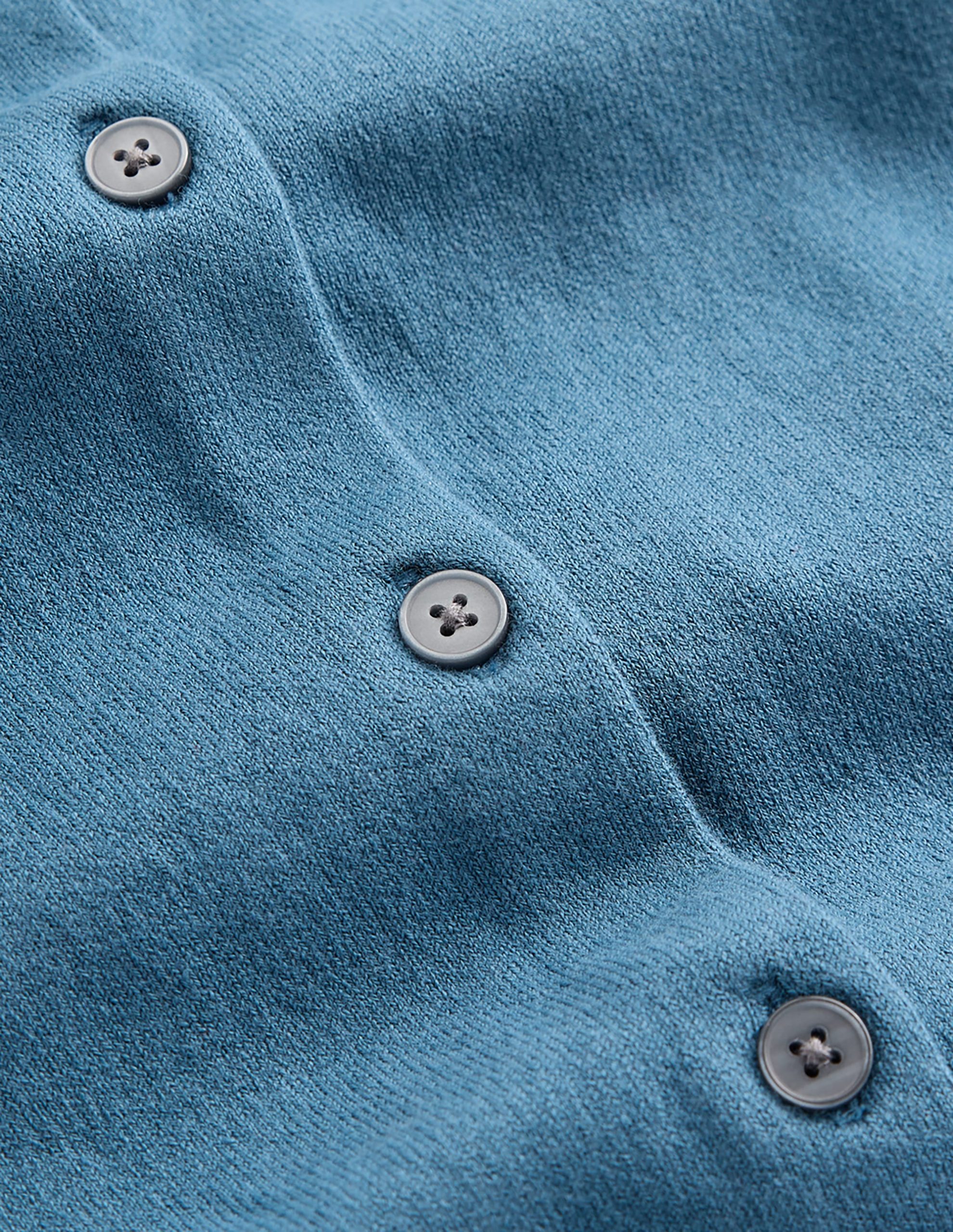 Camilla Cotton Crew Cardigan-Storm Blue - Image 5