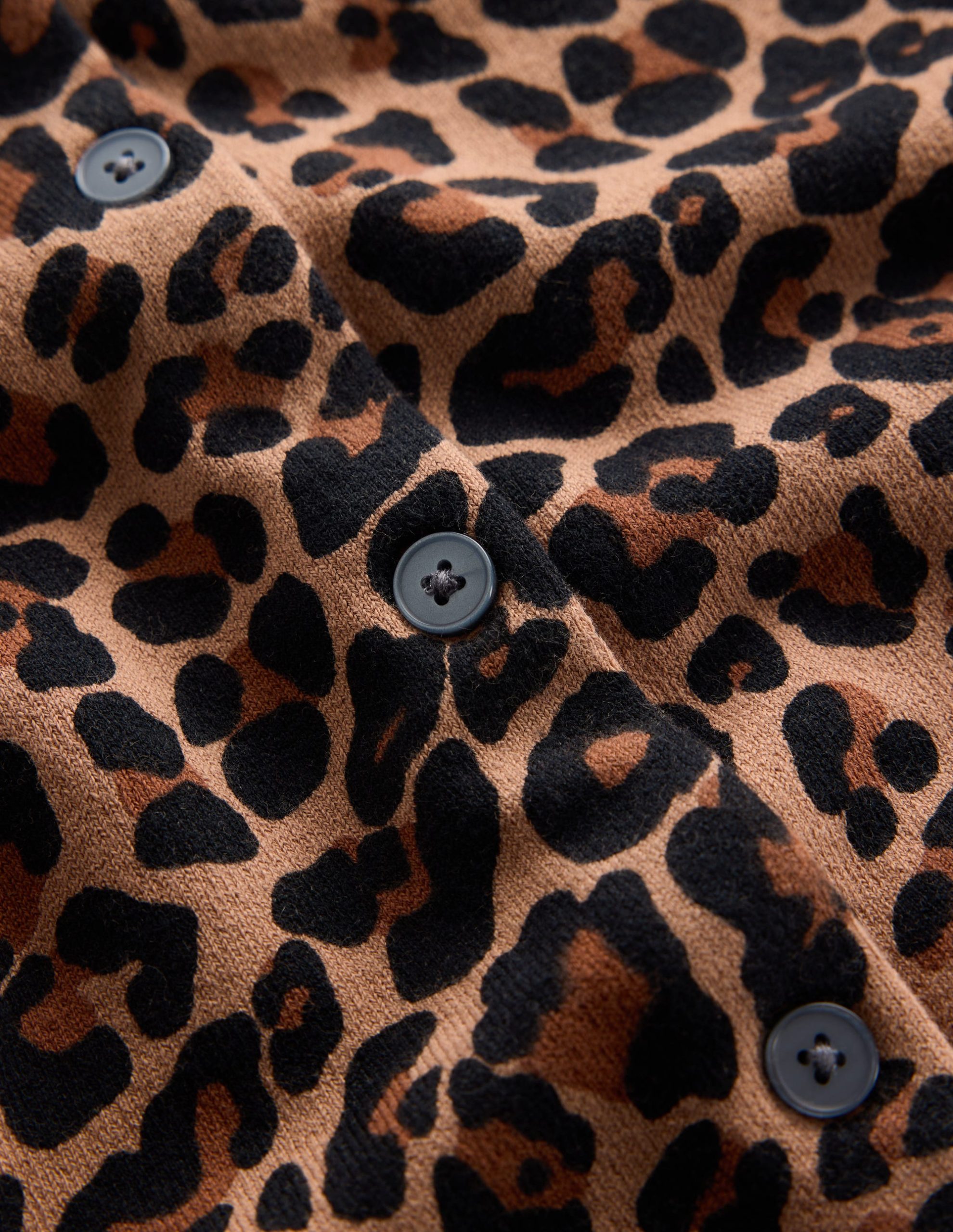 Camilla Cotton Crew Cardigan-Camel. Animal Fields - Image 6