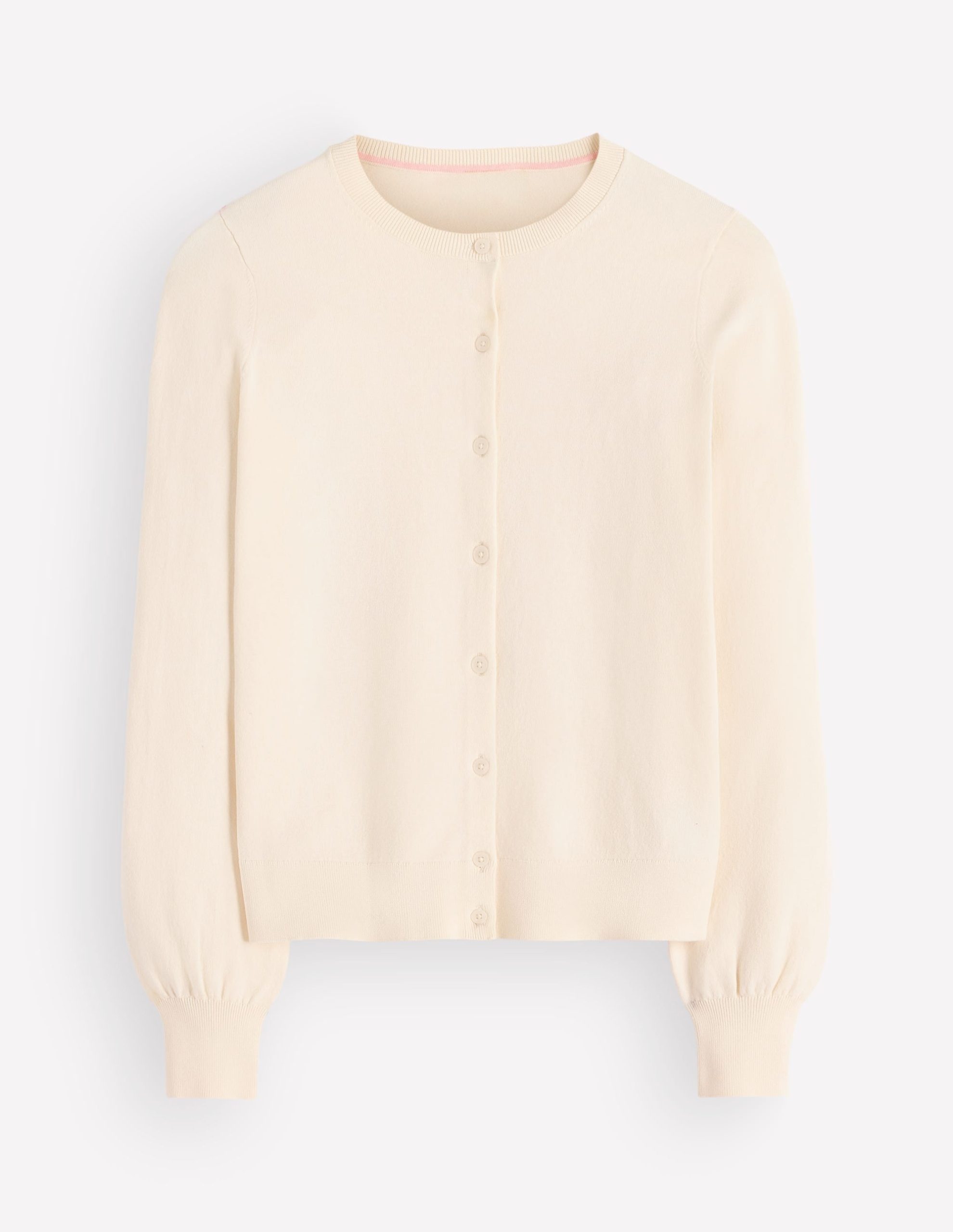 Camilla Cotton Crew Cardigan-Ivory - Image 7