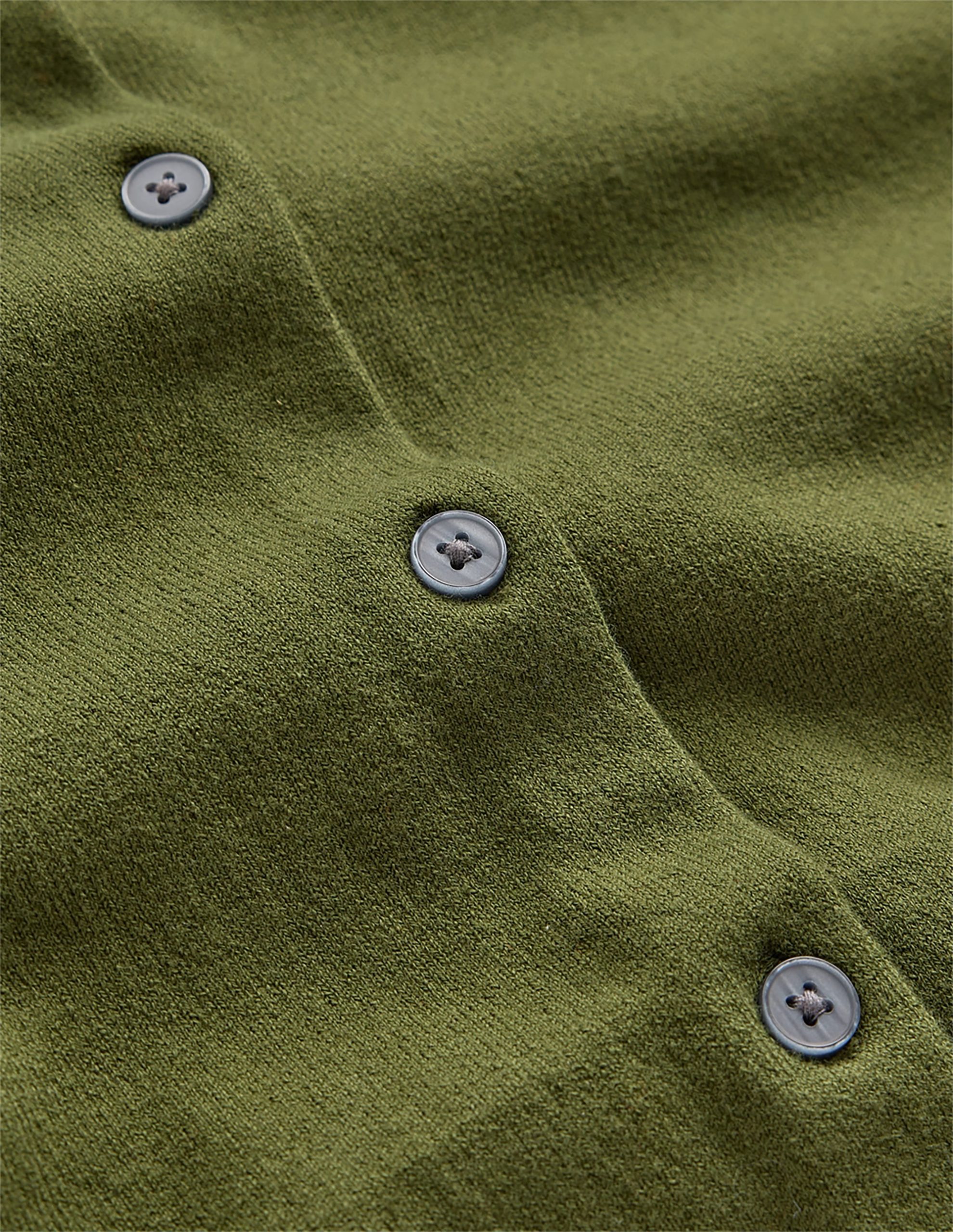Camilla Cotton Crew Cardigan-Forest Green - Image 7