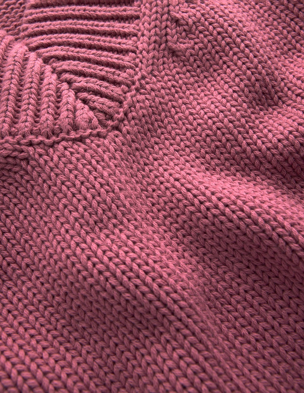 Lucy Cotton V-neck Sweater-Pink Heather - Image 12