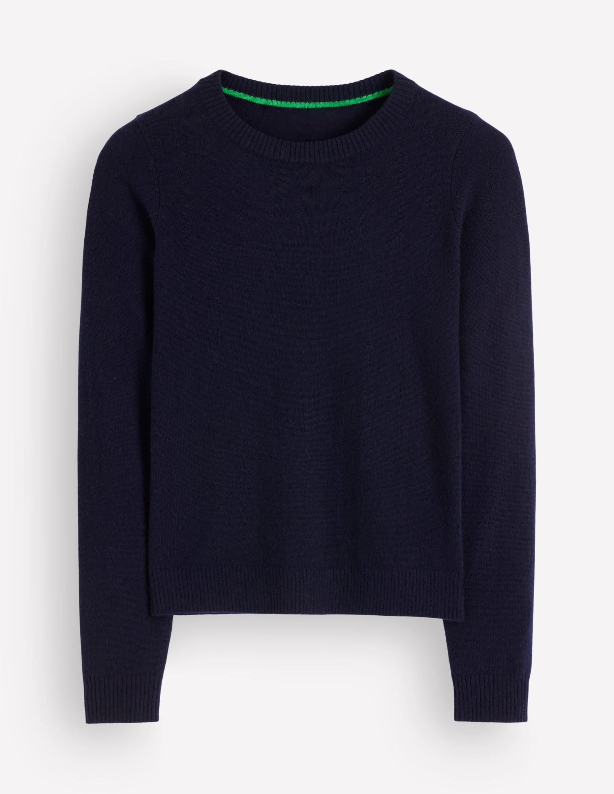 Elsie Cashmere Crew Sweater-Navy - Image 5