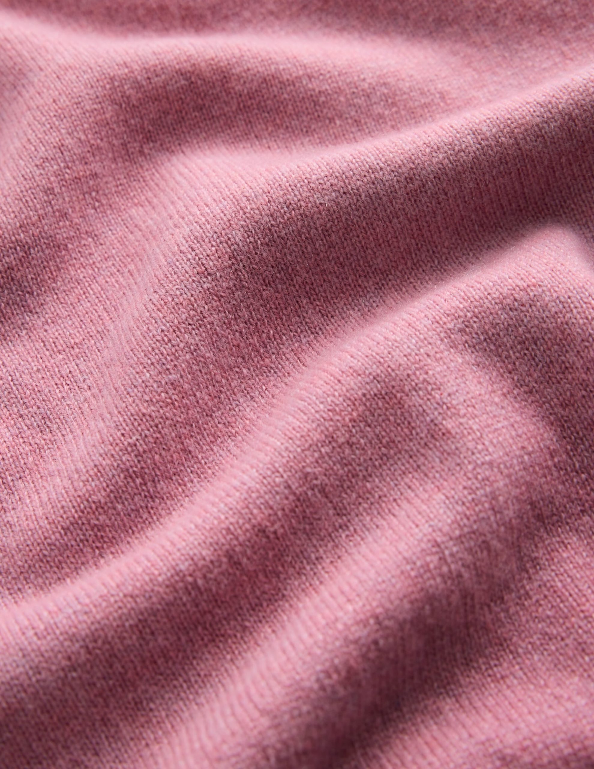 Elsie Cashmere Crew Sweater-Pink Heather - Image 5