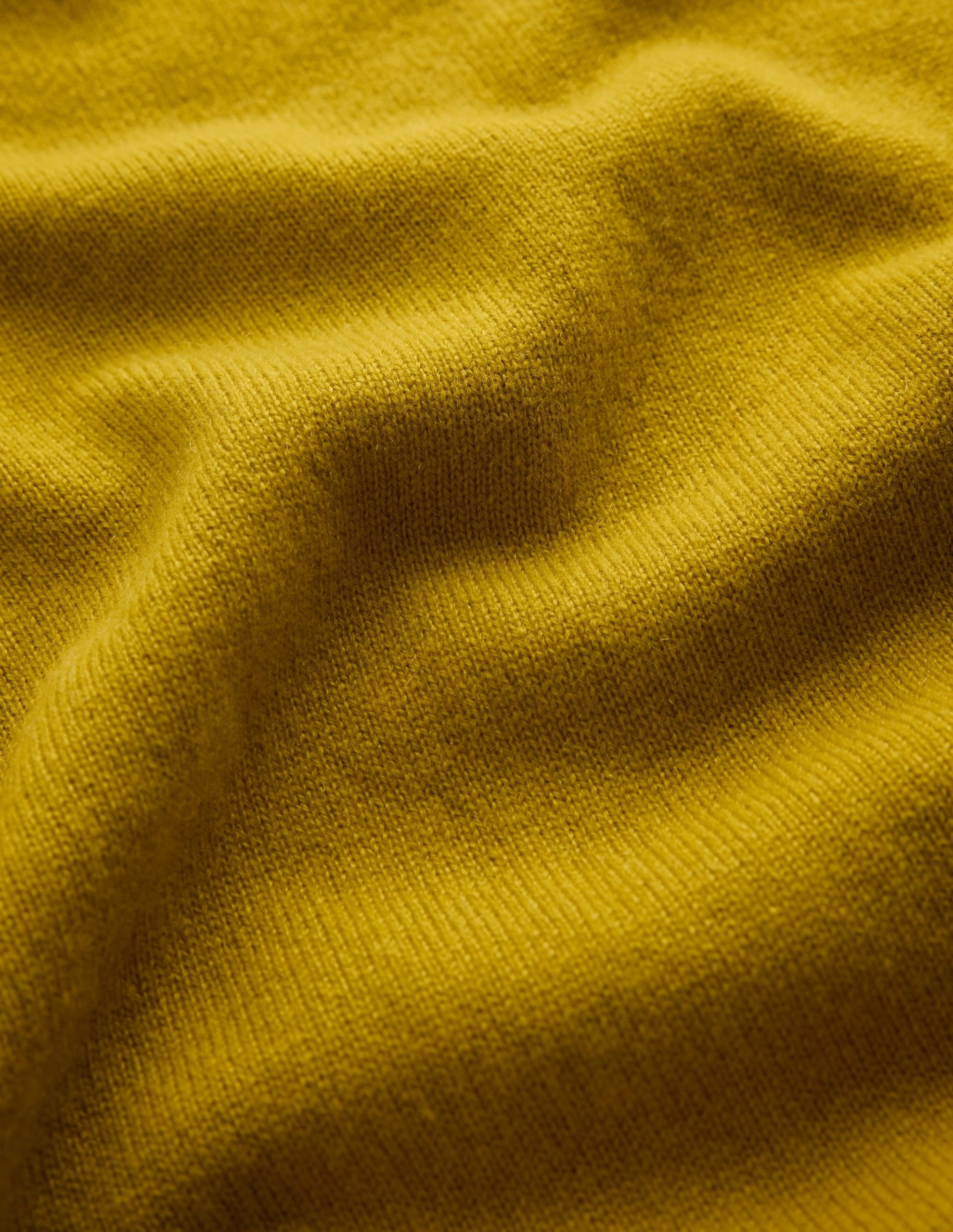 Elsie Cashmere Crew Sweater-Spiced Yellow - Image 7