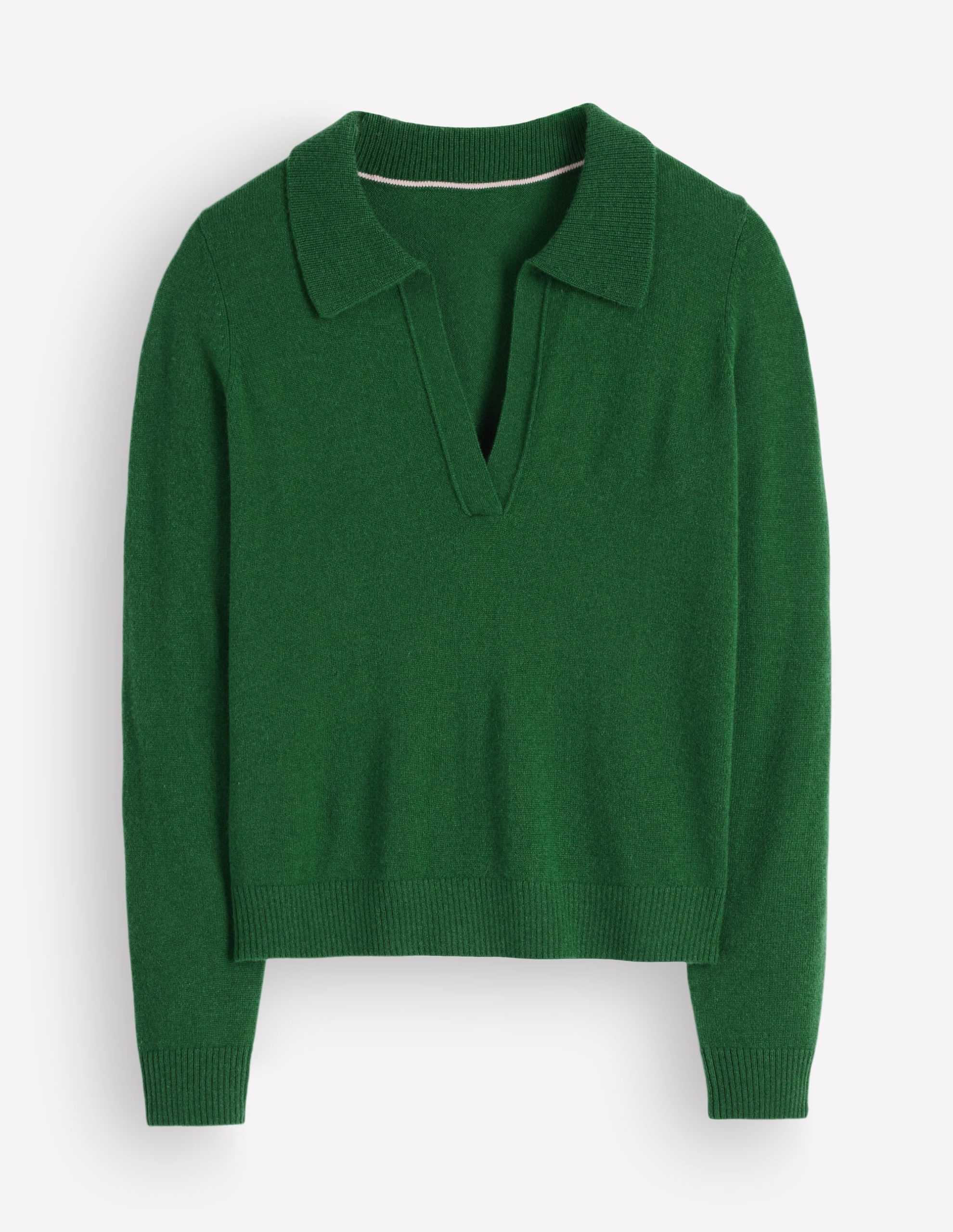 Elsie Cashmere Henley Sweater-Fresh Green - Image 5