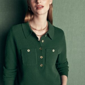 Marianne Merino Wool Sweater-Hunter Green