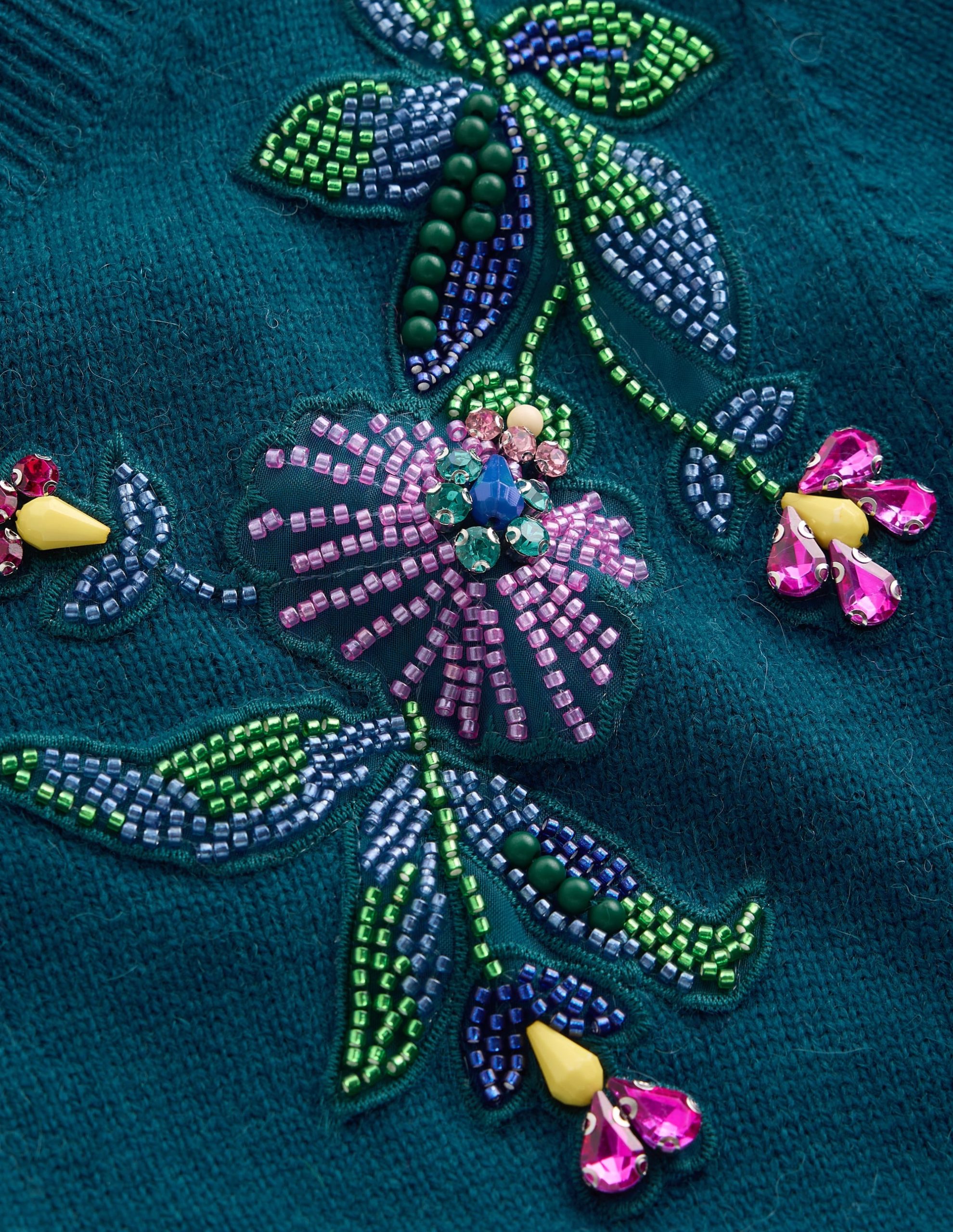 Ria Embellished Knit T-Shirt-Deep Aurora Blue - Image 7
