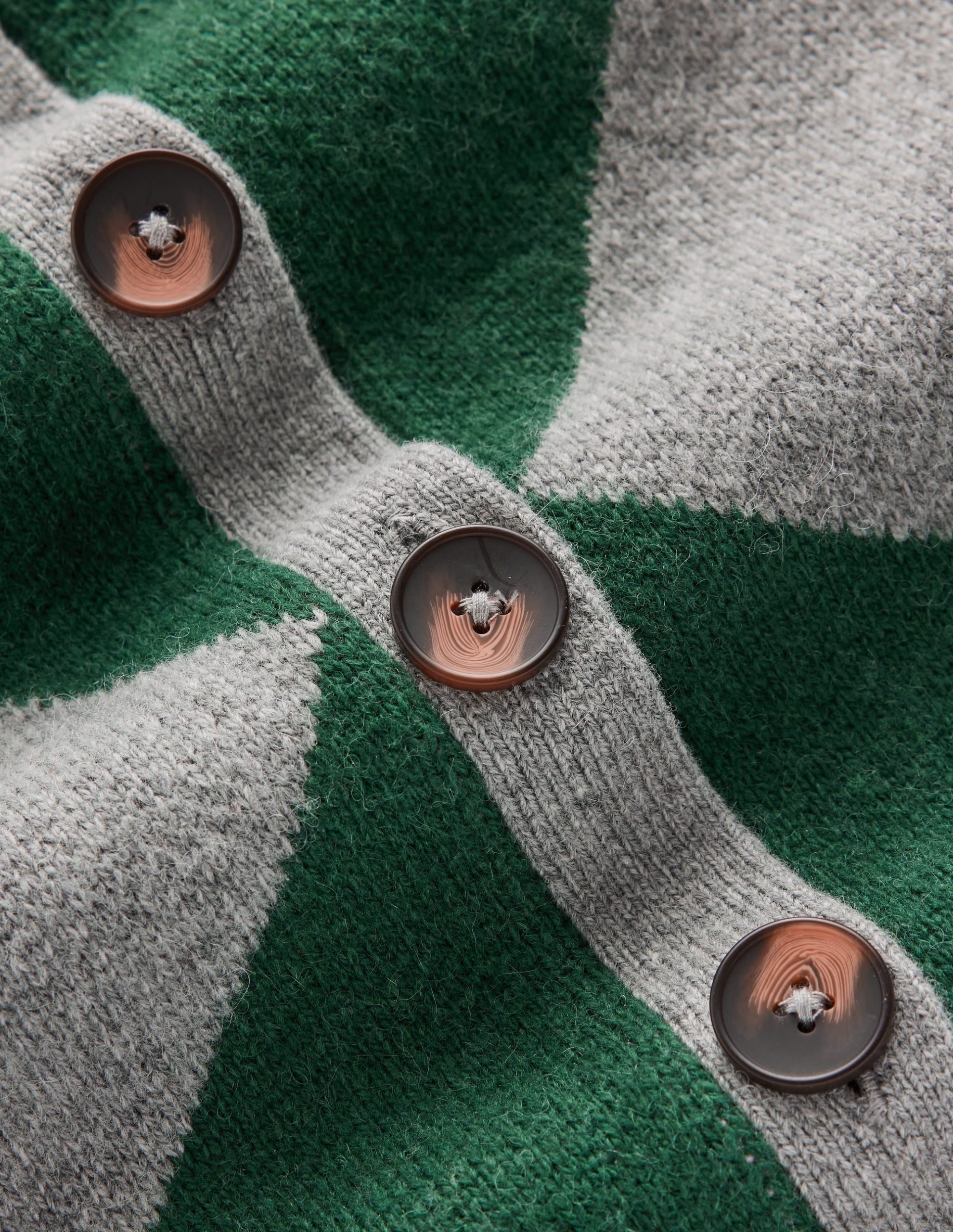 Jemma Jacquard Knit Cardigan-Hunter Green Argyle - Image 6