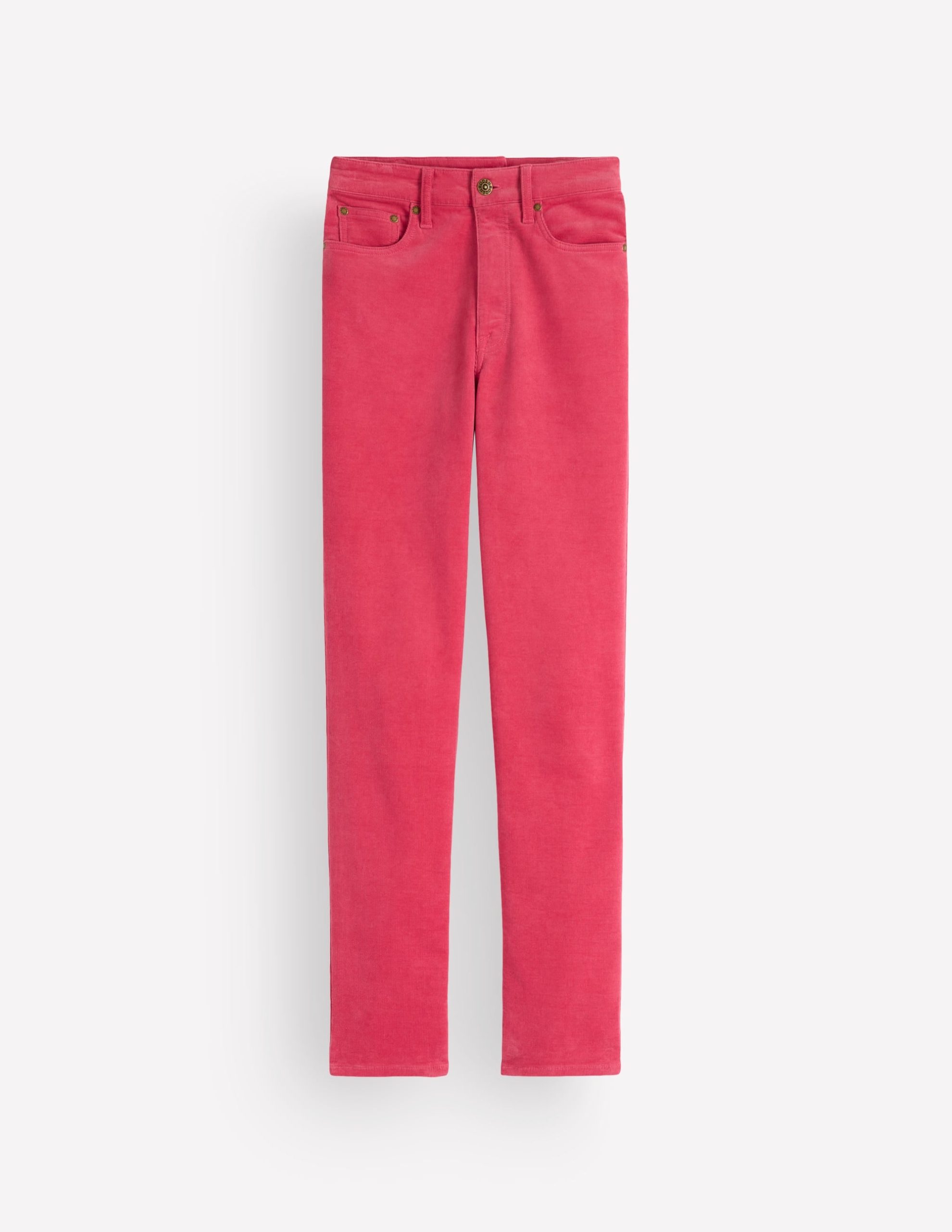 High Rise Cord Slim Jeans-Holly Berry - Image 7