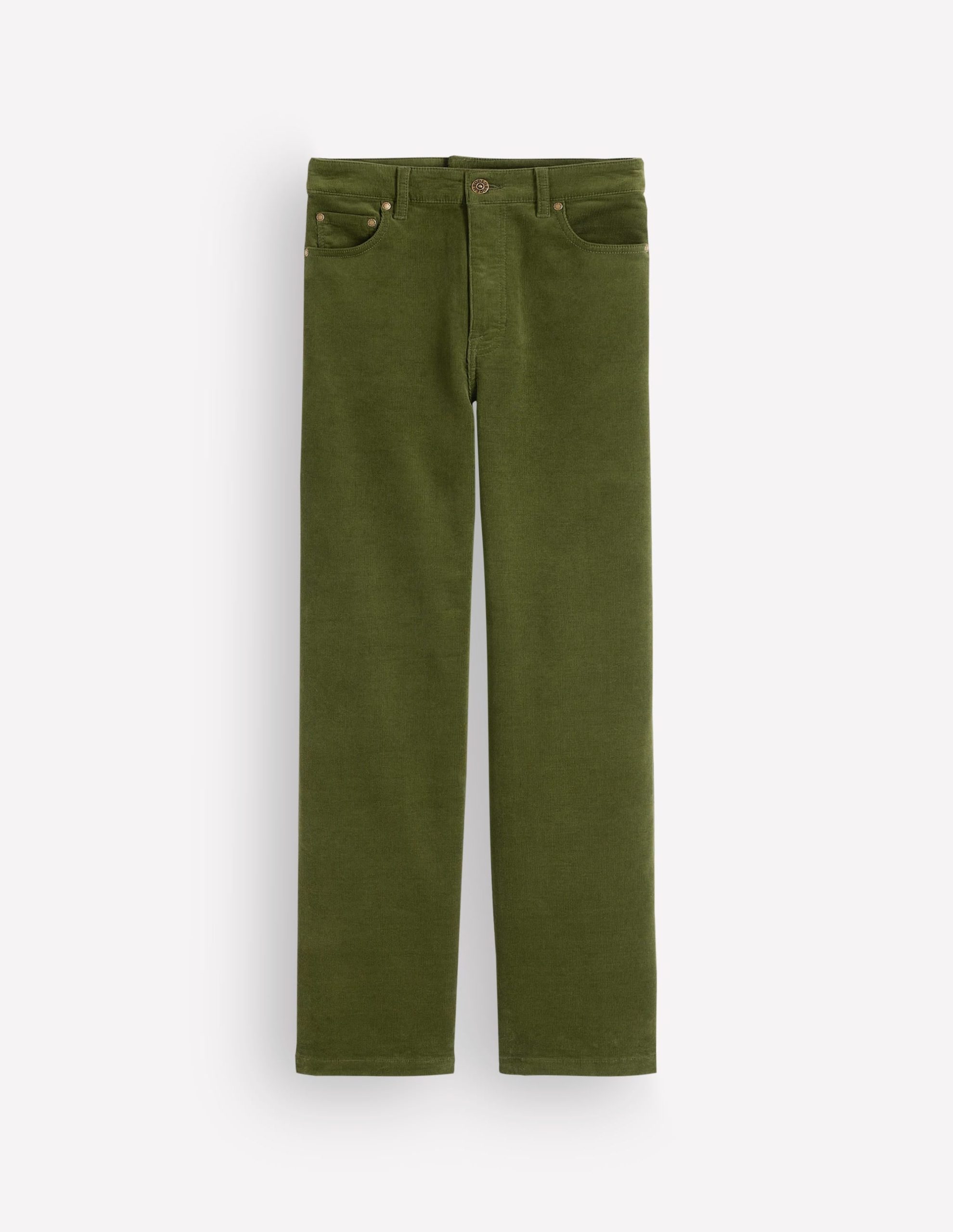 5-Pocket Cord Column Jeans-Chive - Image 6