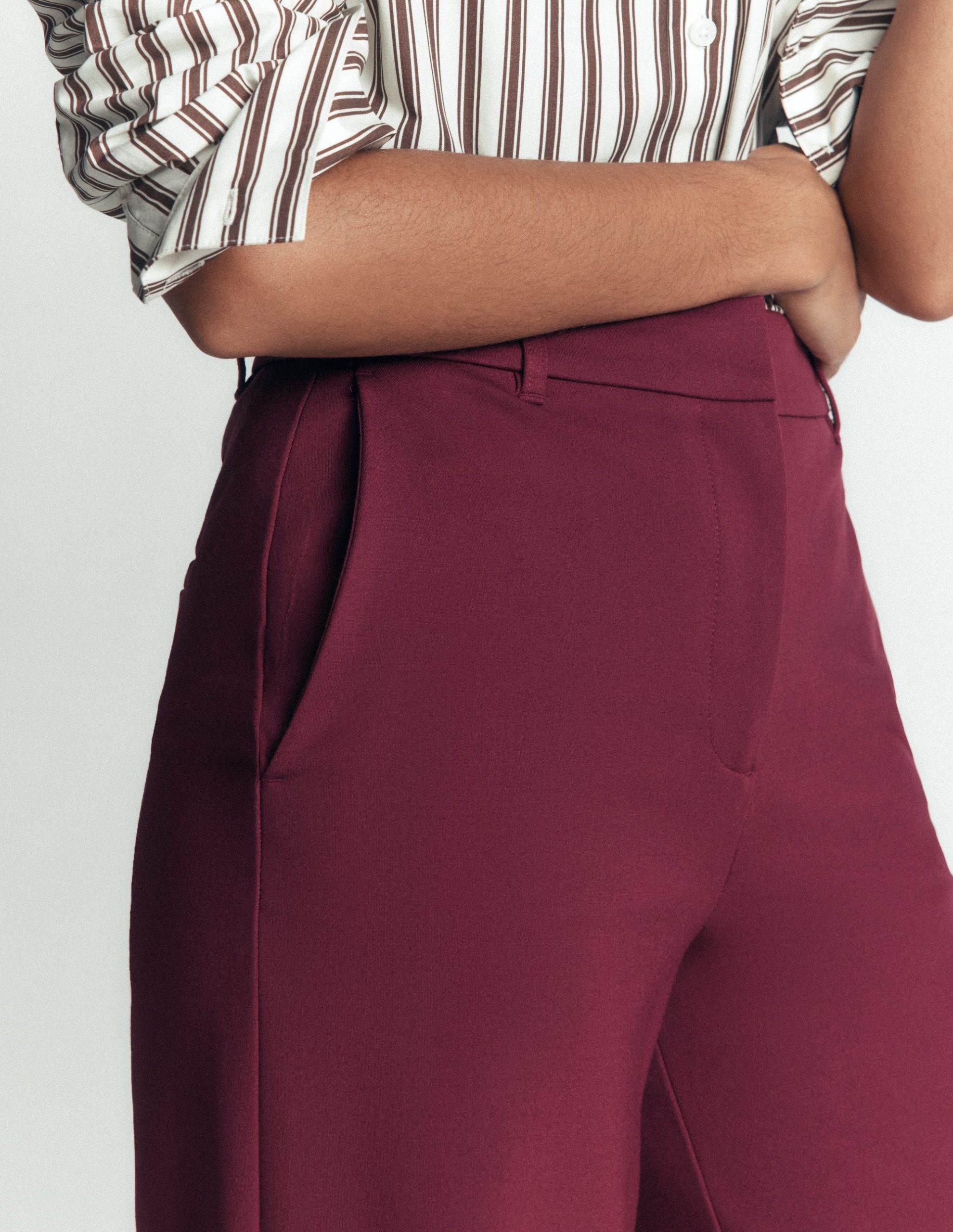 Belgravia Ponte Pants-Deep Wisteria - Image 3
