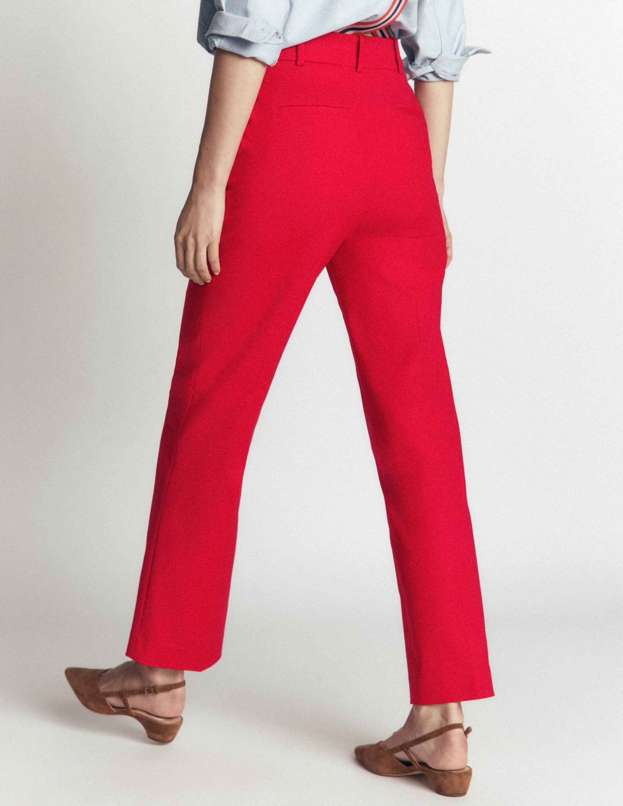 Canonbury Cotton 7/8 Pants-Salsa Red - Image 3