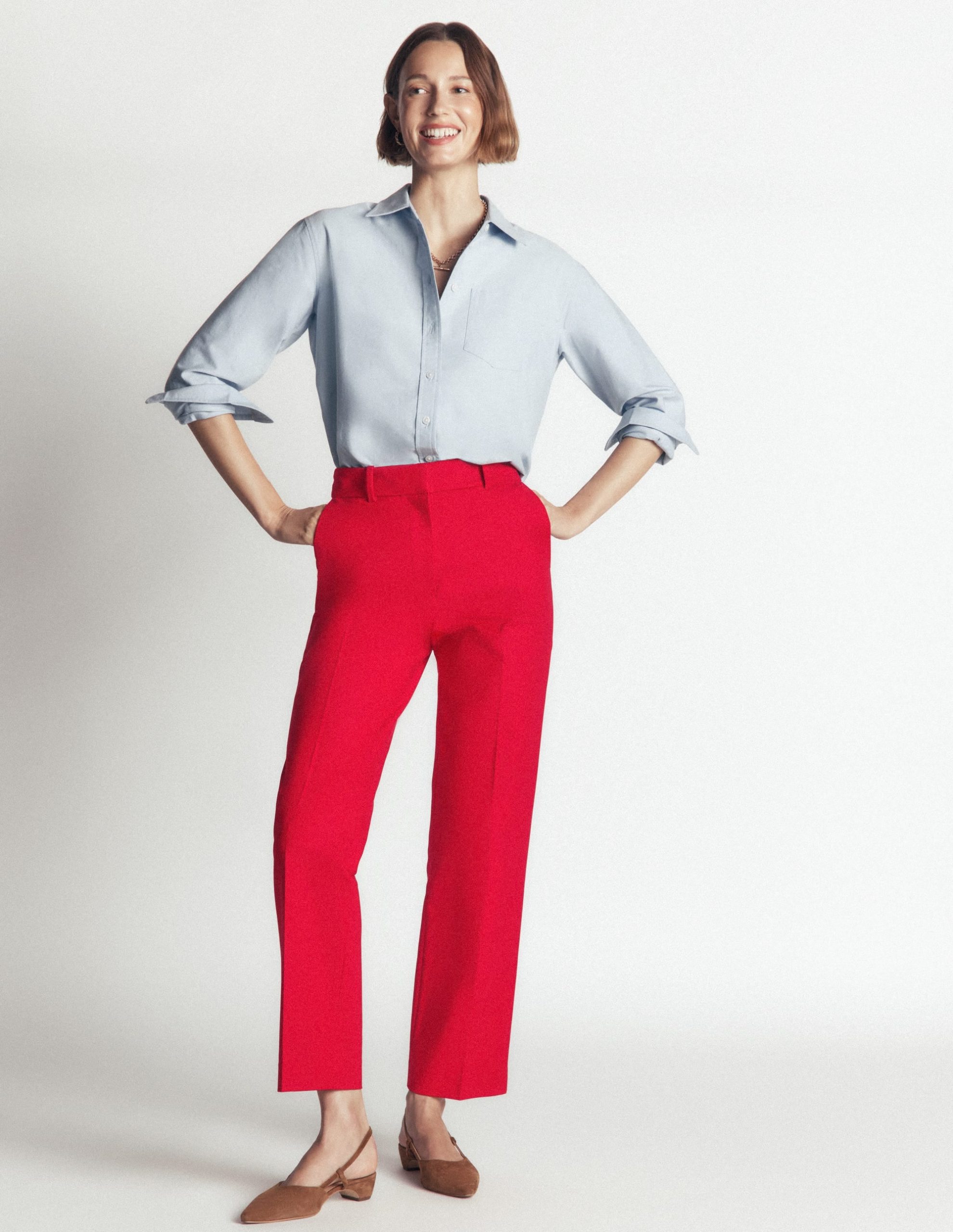Canonbury Cotton 7/8 Pants-Salsa Red - Image 5