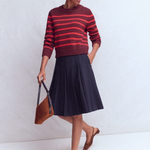 Aya Ponte Skirt-Navy