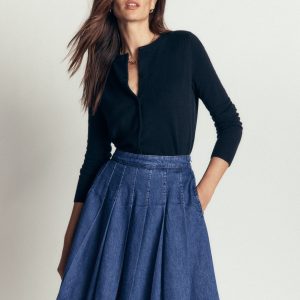 Aya Denim Skirt-Mid Vintage