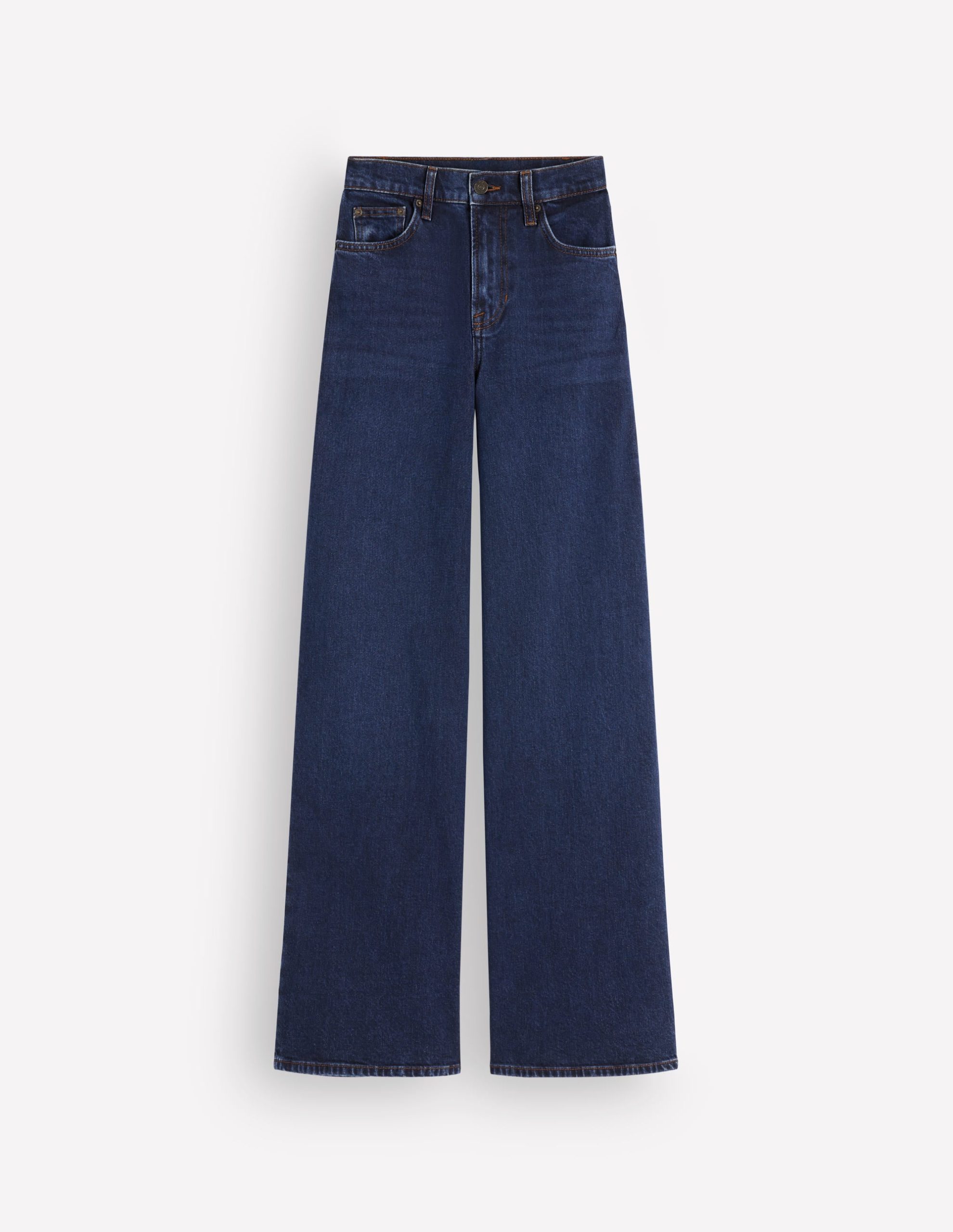 High Rise Wide Leg Jeans-Indigo Rinse - Image 7
