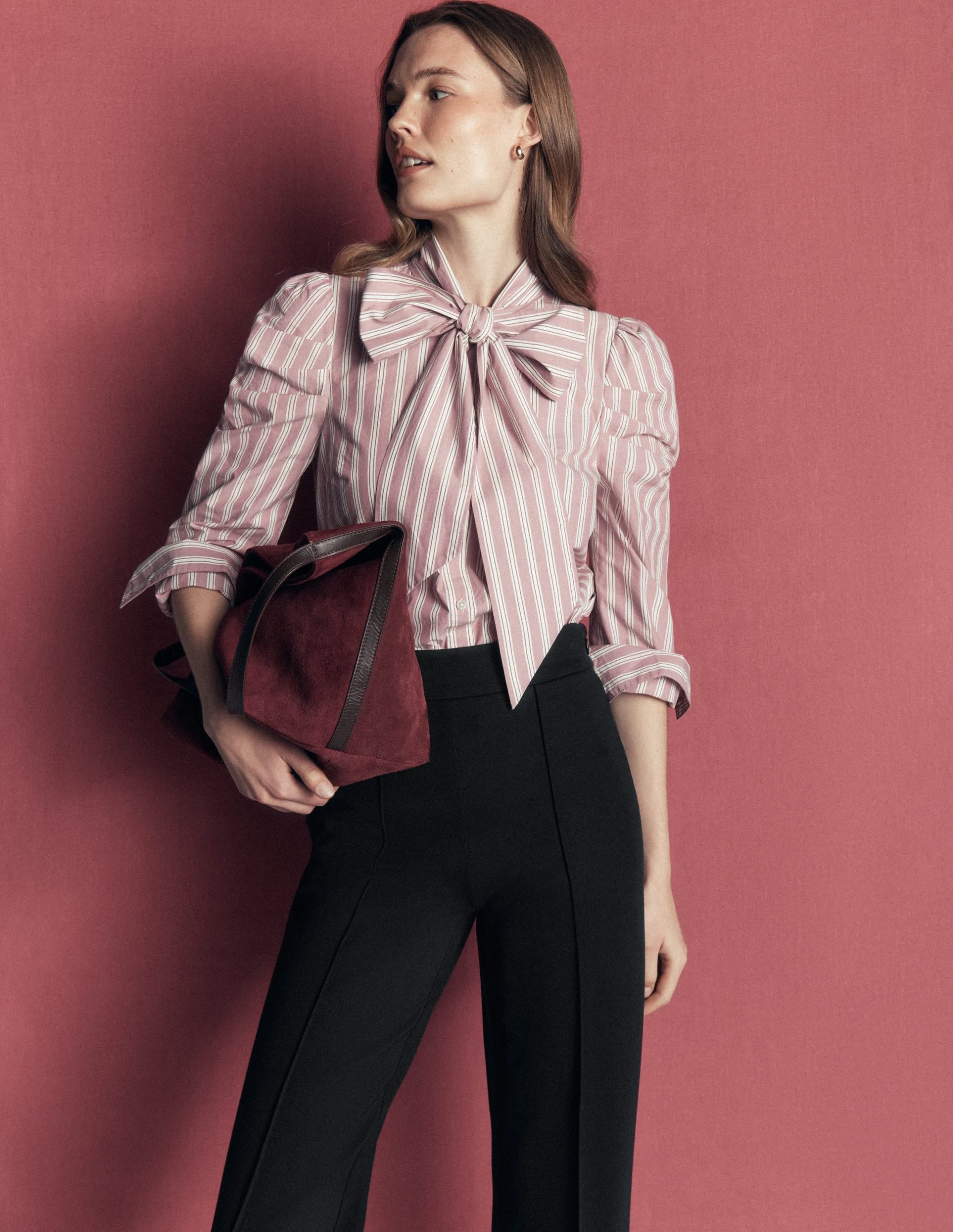 Straight Leg Ponte Pants-Black - Image 5