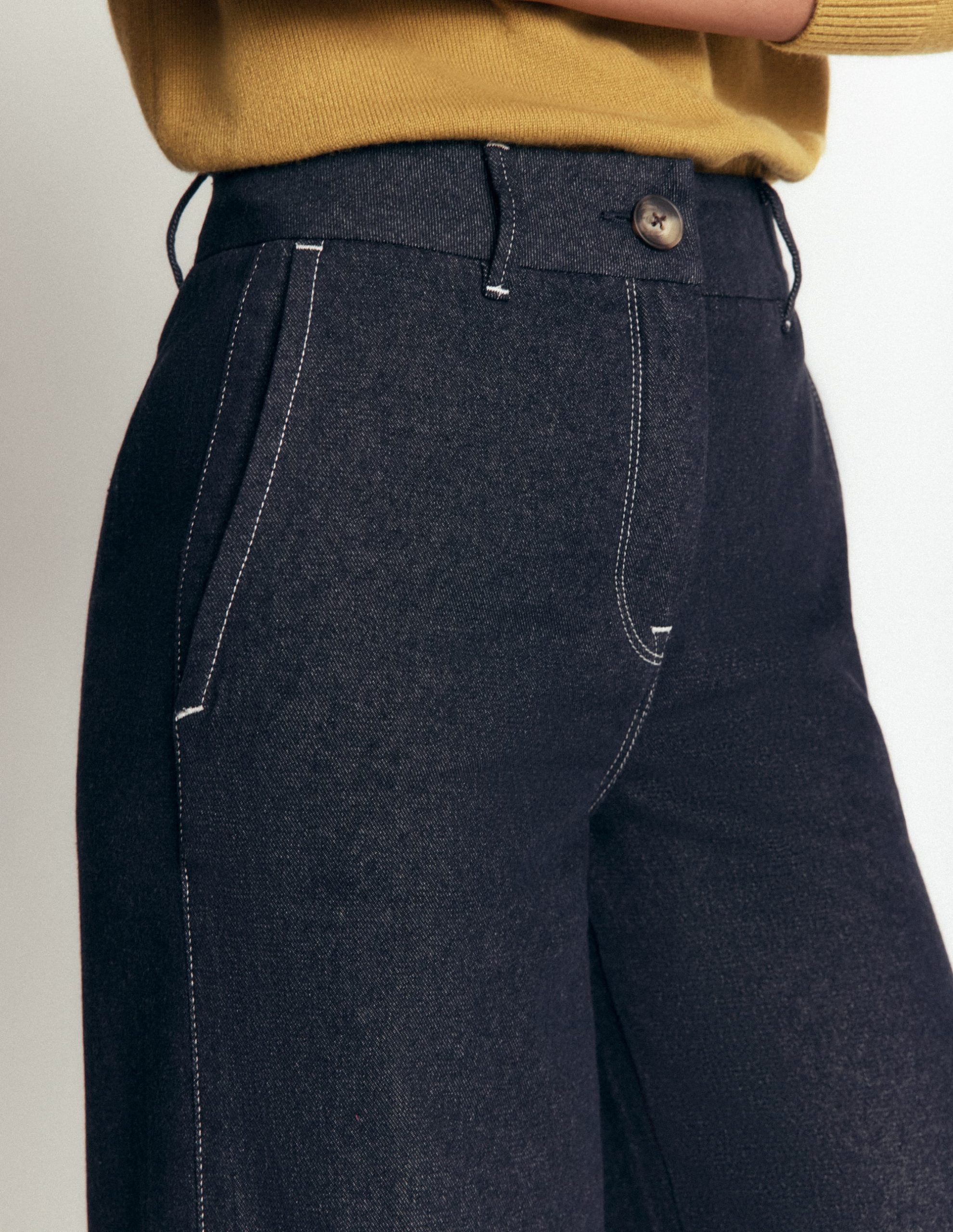 Belgravia Twill Pants-Indigo - Image 2