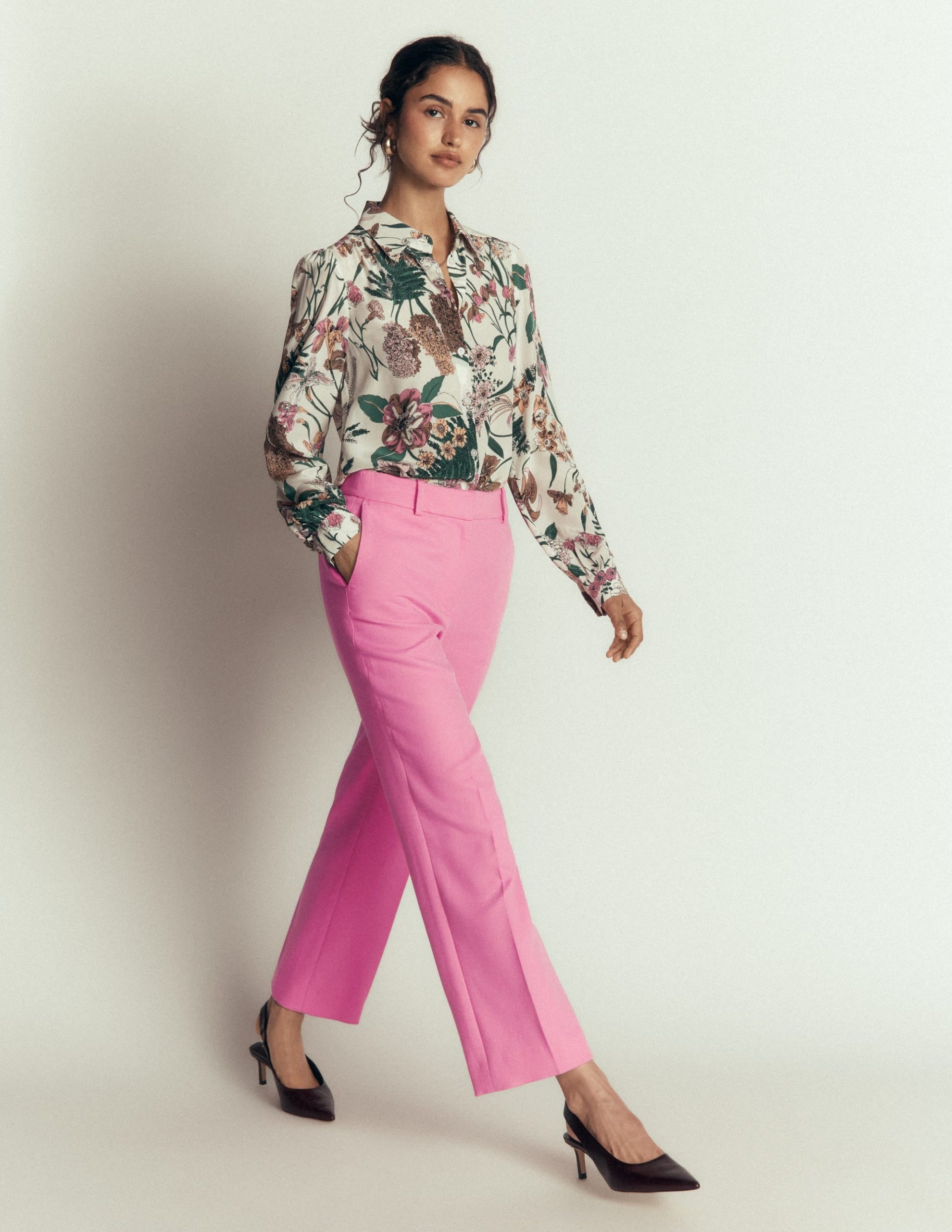 Canonbury Textured 7/8 Pants-Wild Pink - Image 2