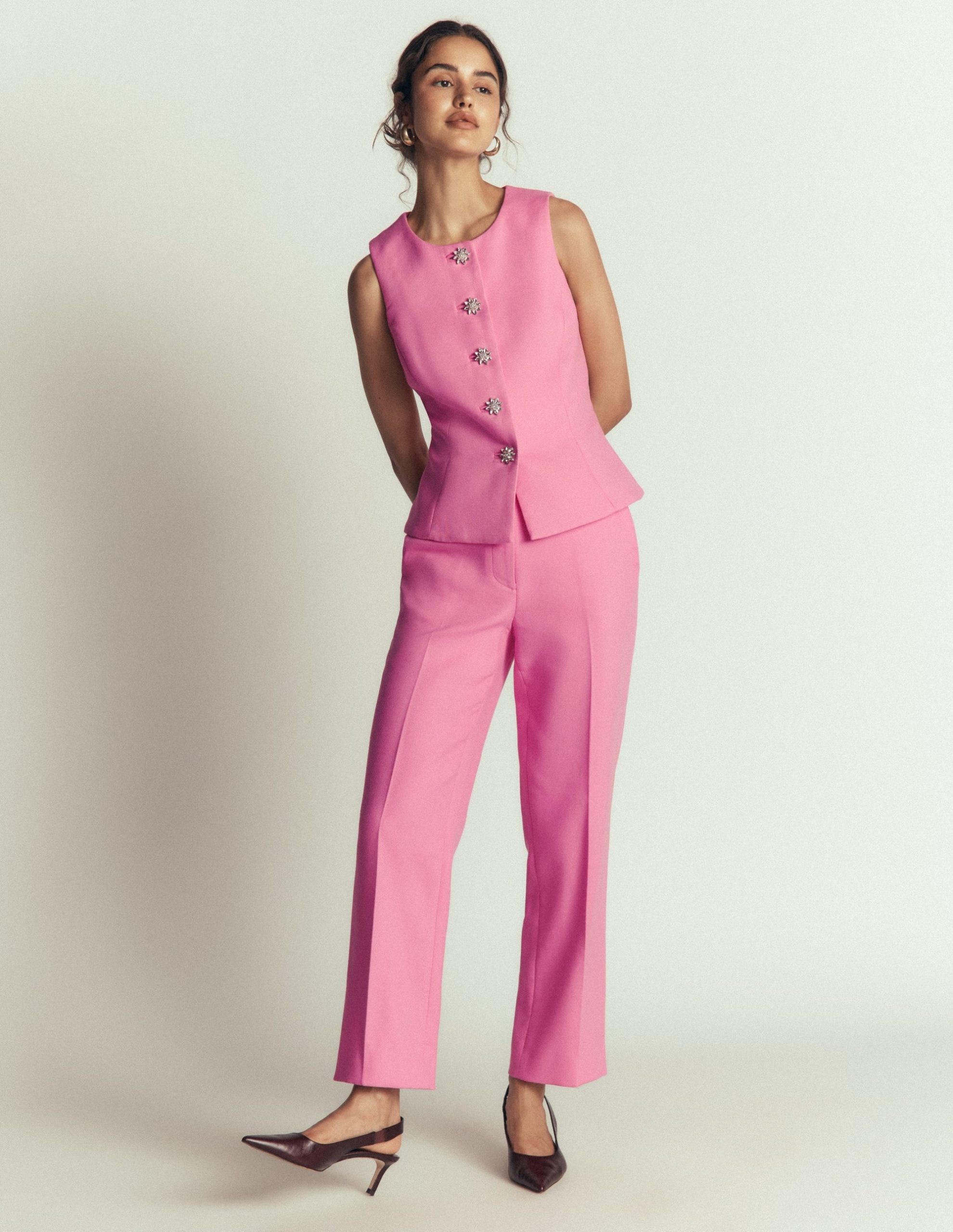 Canonbury Textured 7/8 Pants-Wild Pink - Image 7