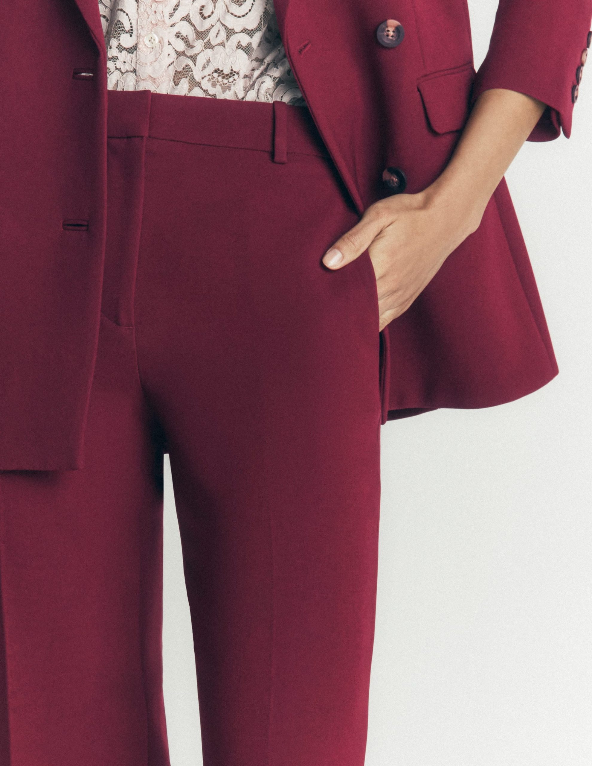 Fitzrovia Tailored Pants-Deep Wisteria - Image 2
