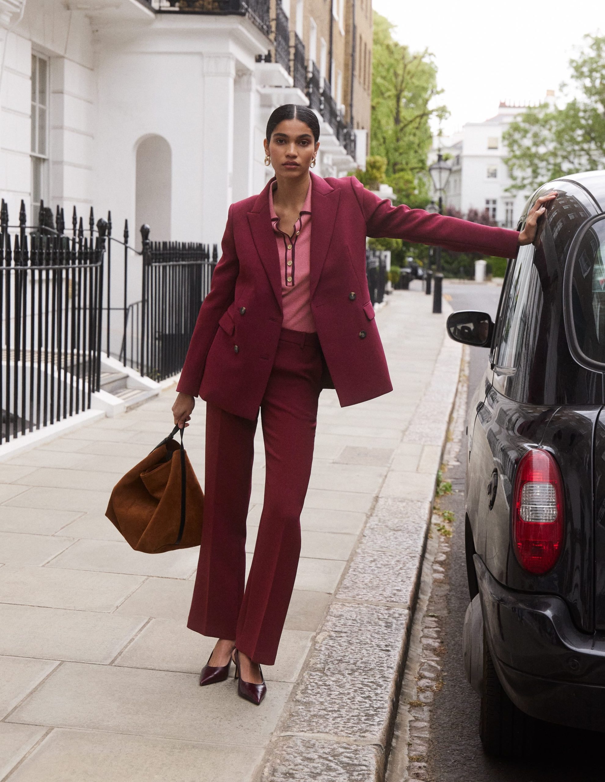 Fitzrovia Tailored Pants-Deep Wisteria - Image 3